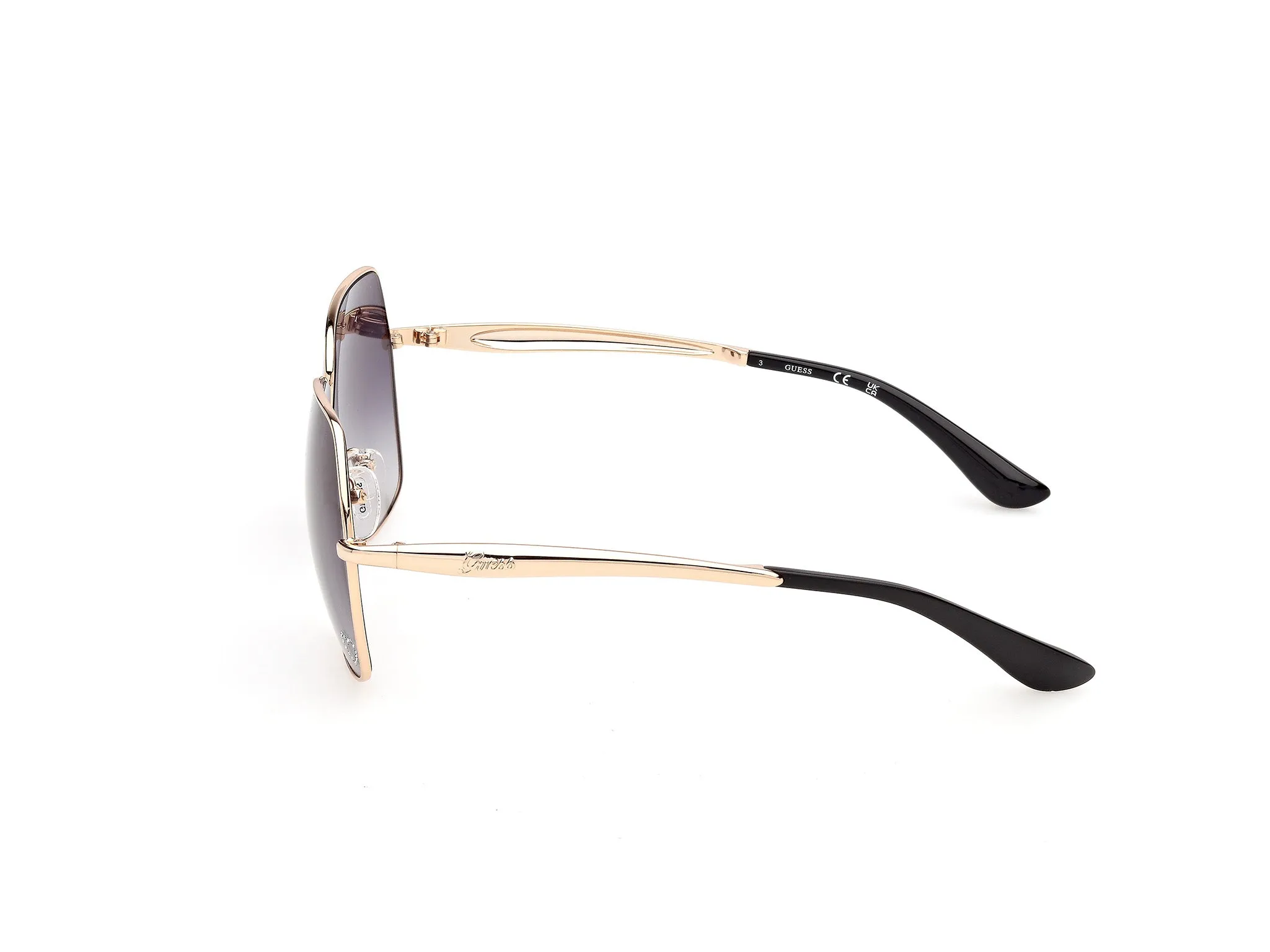 Guess GU00309 32B Occhiali da sole Metallo Oro Fumo Farfalla Normale - immagine 3