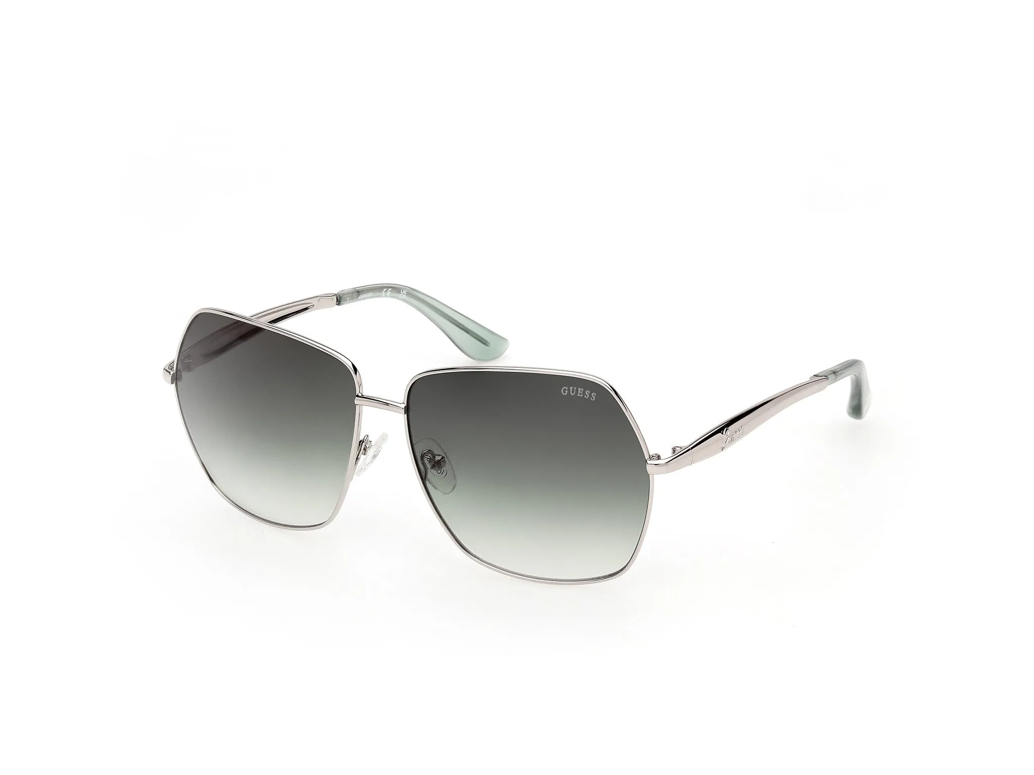Guess GU00309 10P Occhiali da sole Metallo Grigio Verde Farfalla Normale - immagine 1