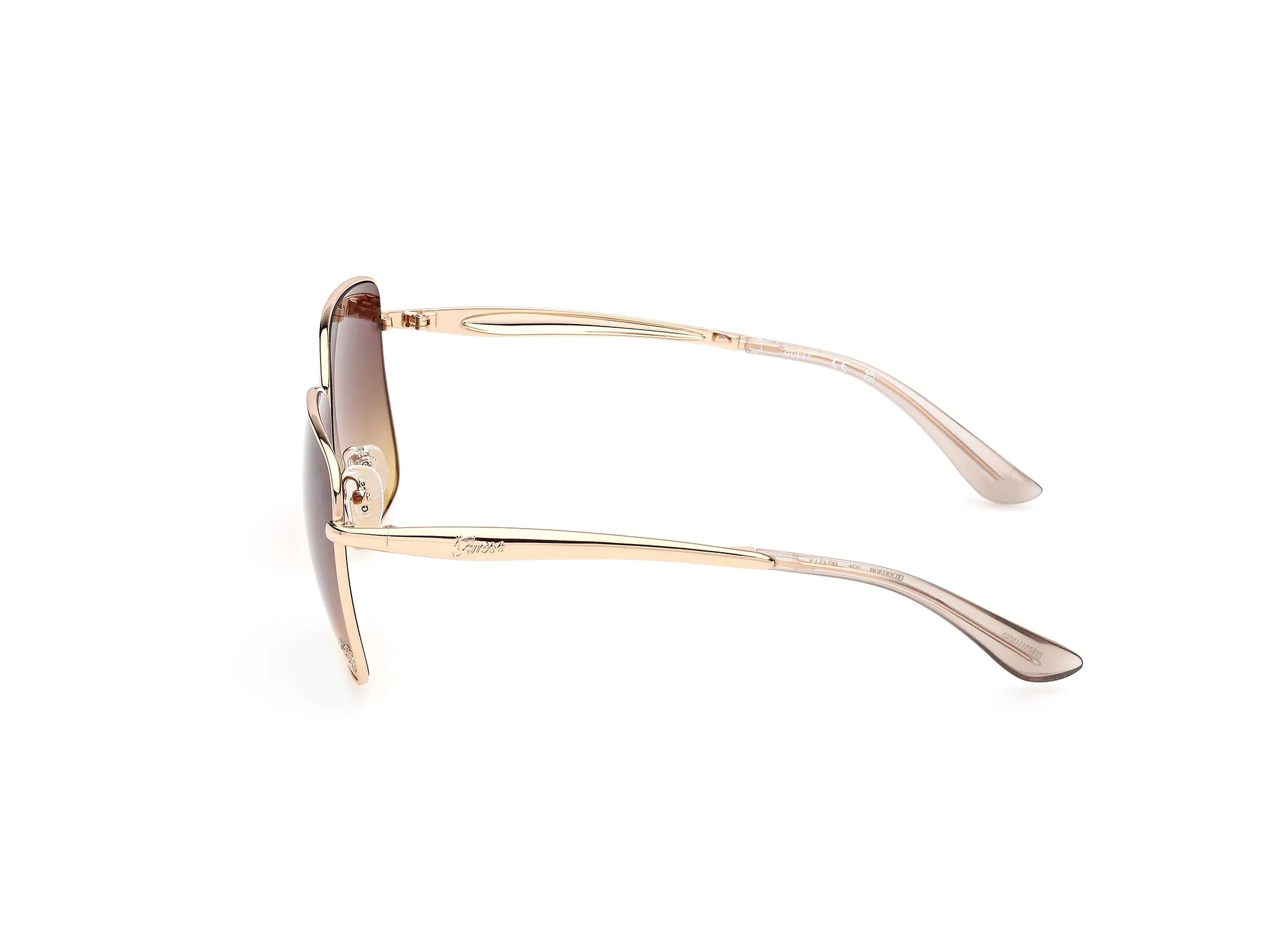 Guess GU00308 33F Occhiali da sole Metallo Oro Marrone Squadrata Normale - immagine 3