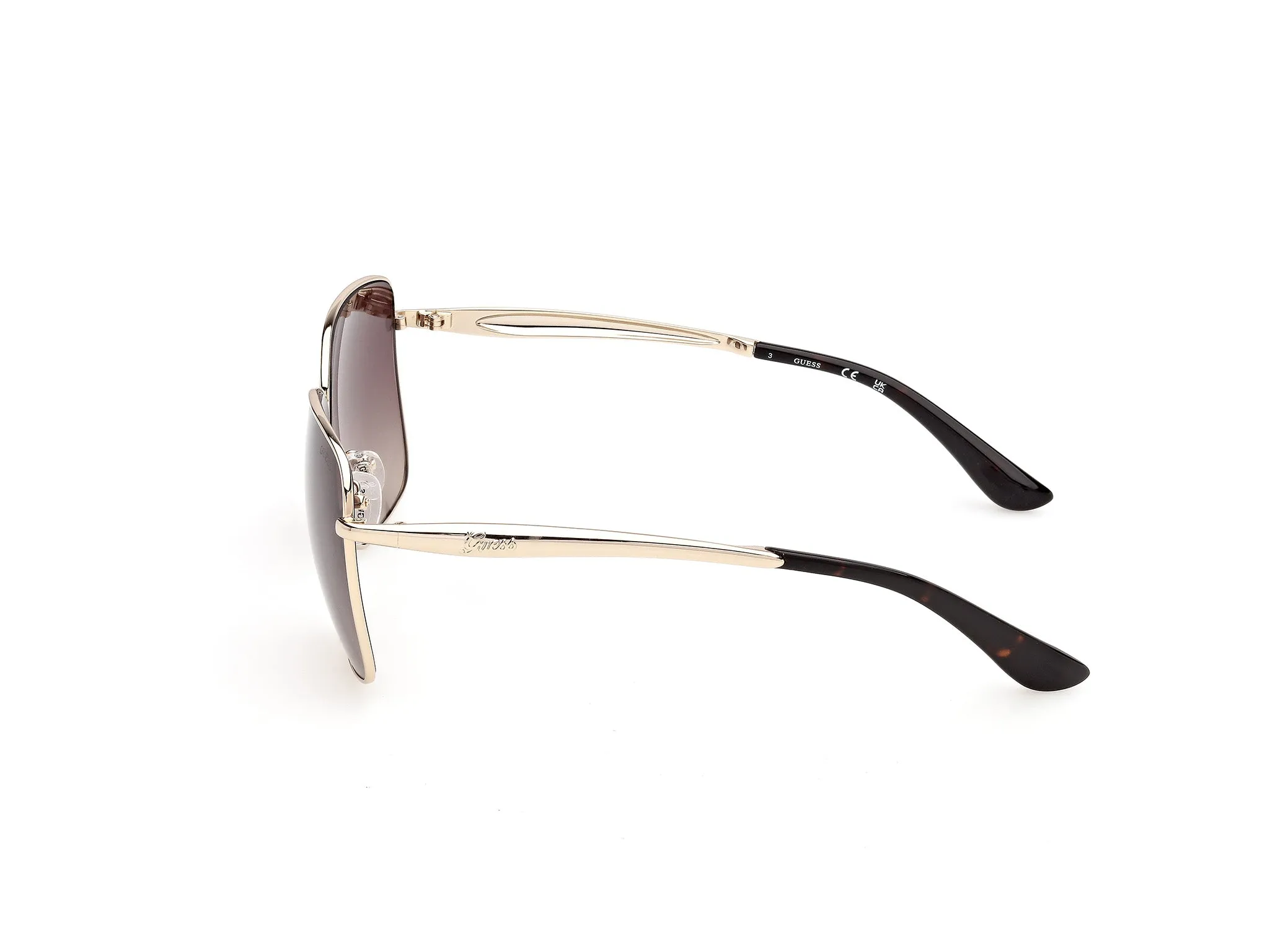 Guess GU00308 32F Occhiali da sole Metallo Oro Marrone Squadrata Normale - immagine 3