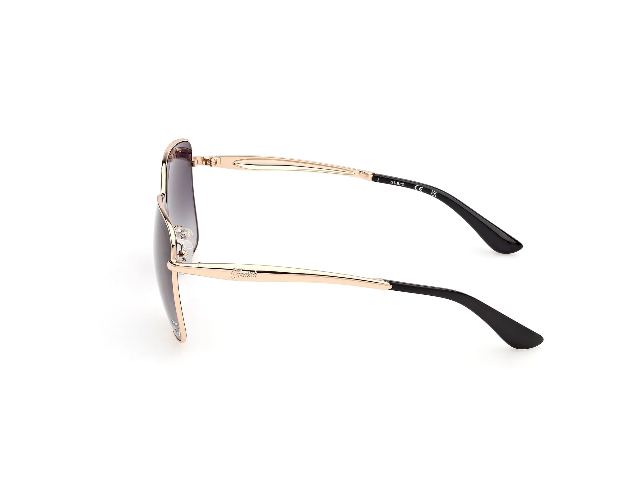 Guess GU00308 32B Occhiali da sole Metallo Oro Fumo Squadrata Normale - immagine 3