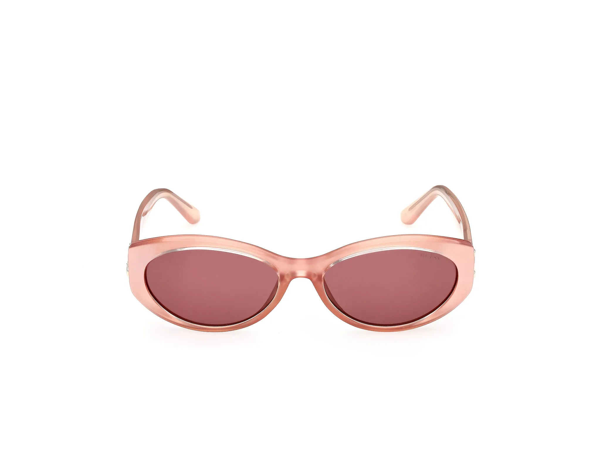 Guess GU00307 74S Occhiali da sole Iniettato Rosa Bordeaux Rotonda Normale - immagine 2