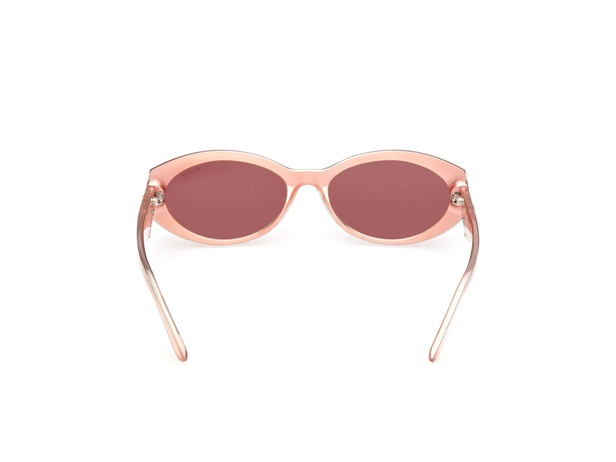 Guess GU00307 74S Occhiali da sole Iniettato Rosa Bordeaux Rotonda Normale - immagine 4