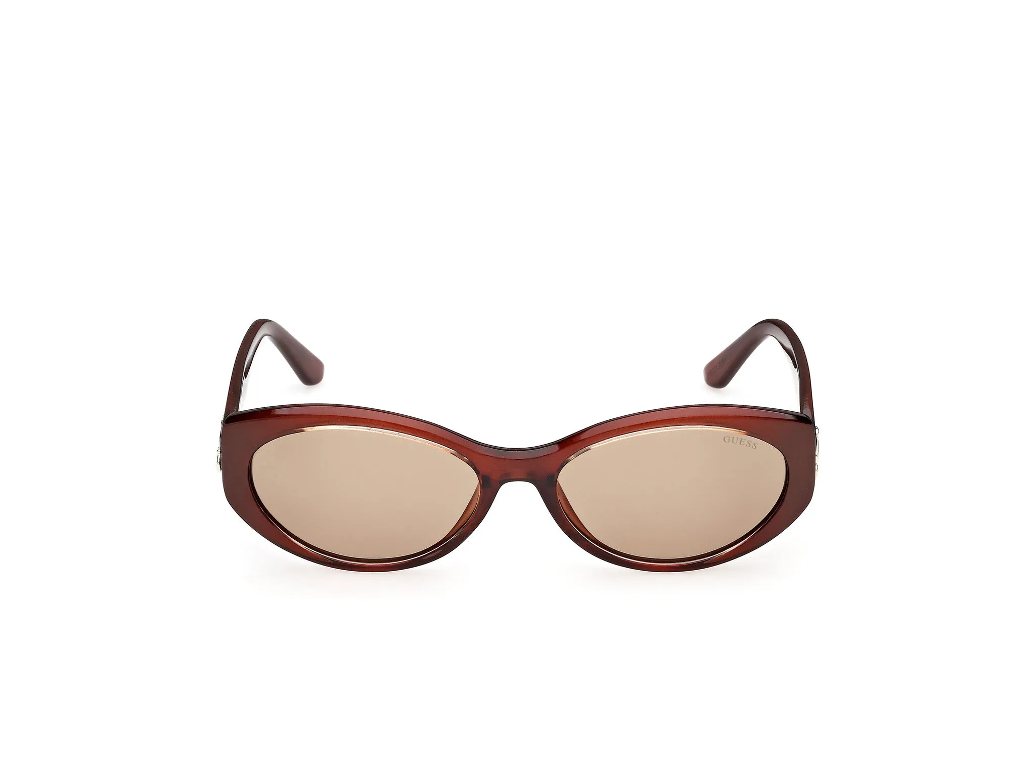 Guess GU00307 50E Occhiali da sole Iniettato Marrone Marrone Rotonda Normale - immagine 2