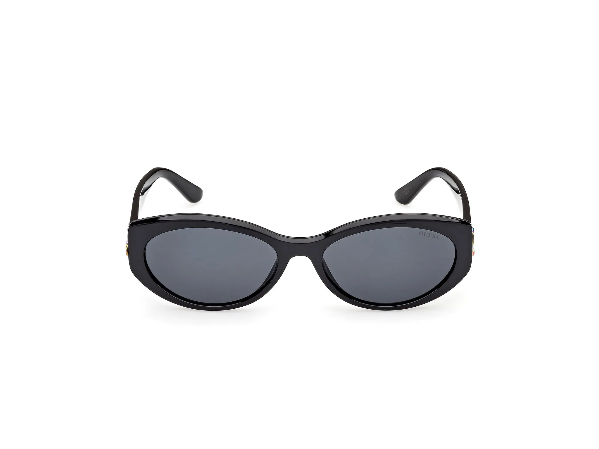 Guess GU00307 01A Occhiali da sole Iniettato Nero Fumo Rotonda Normale - immagine 2