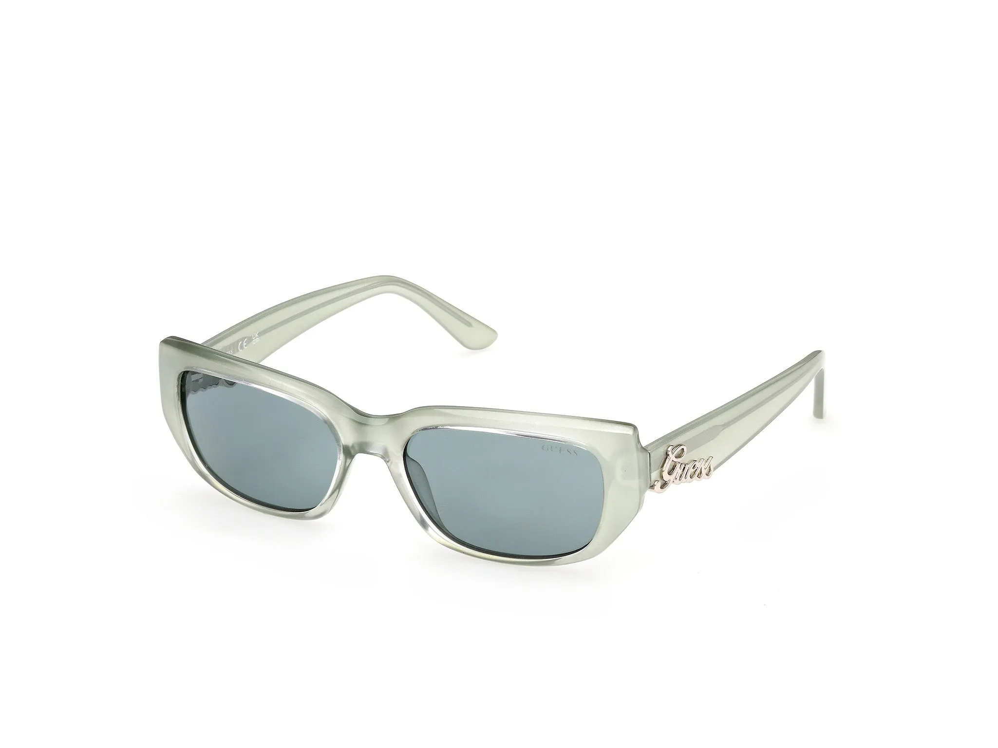 Guess GU00306 95N Occhiali da sole Iniettato Verde Verde Squadrata Normale - immagine 1