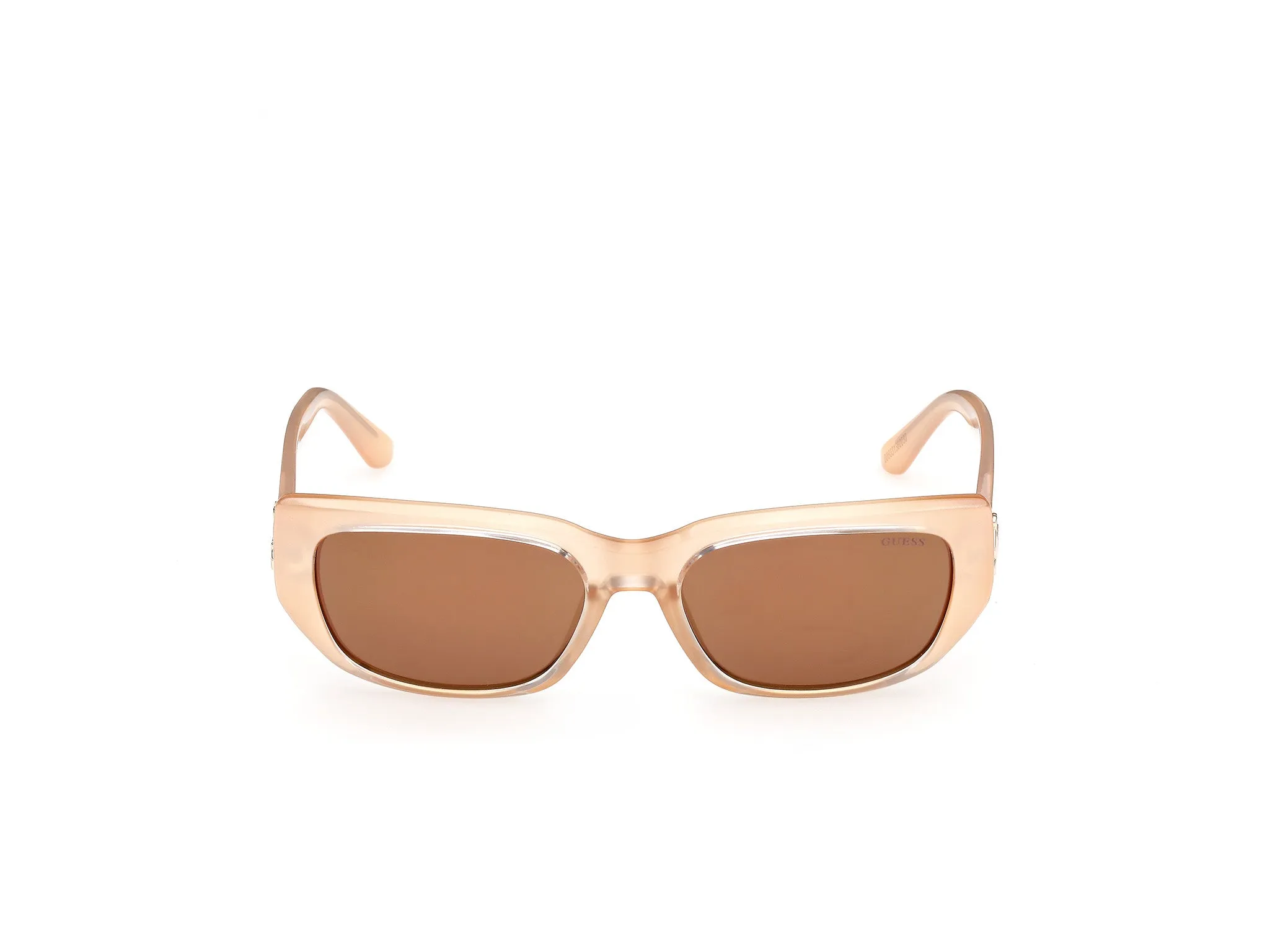 Guess GU00306 44U Occhiali da sole Iniettato Arancione Bordeaux Squadrata Normale - immagine 2