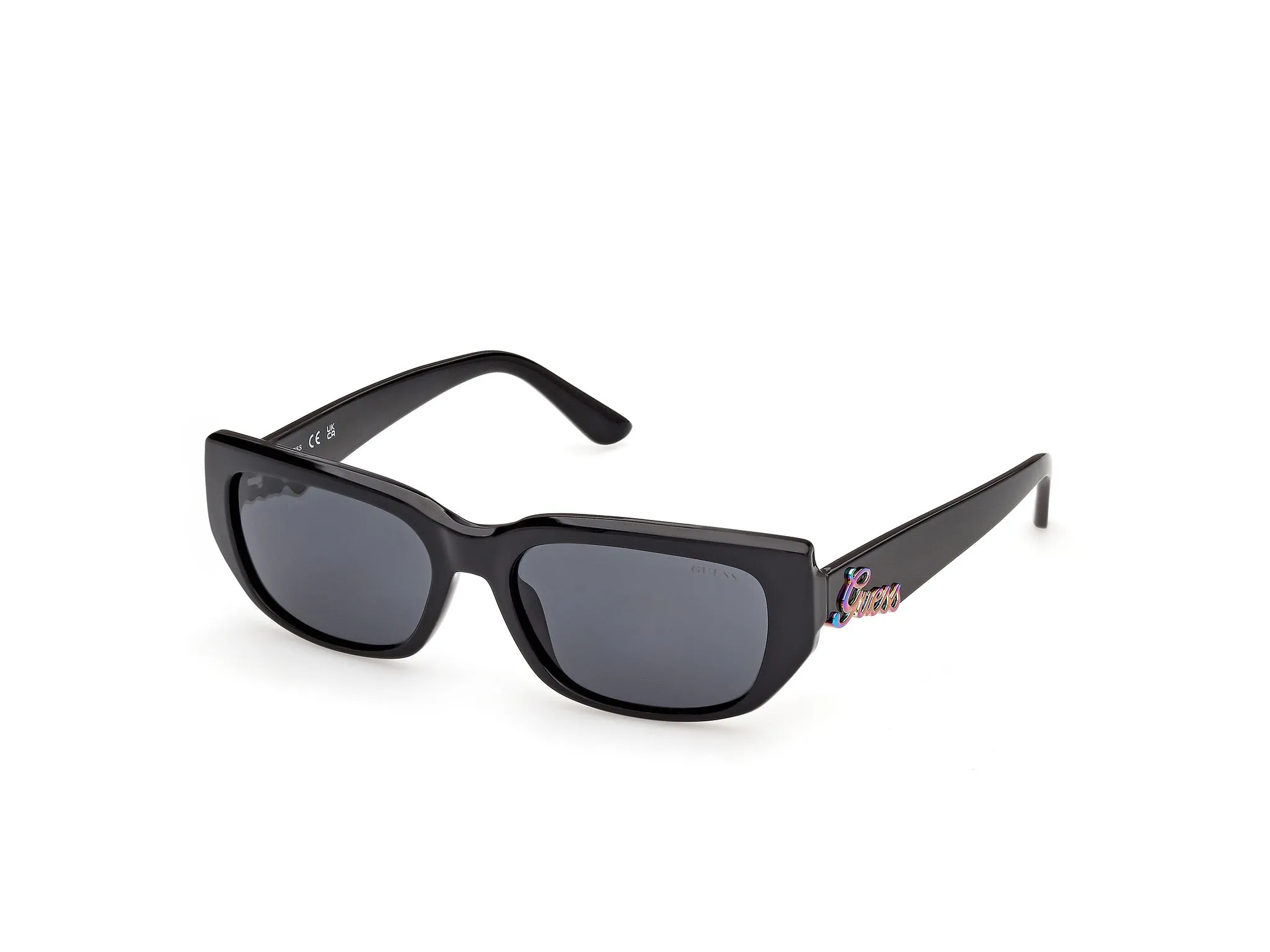 Guess GU00306 01A Occhiali da sole Iniettato Nero Fumo Squadrata Normale - immagine 1