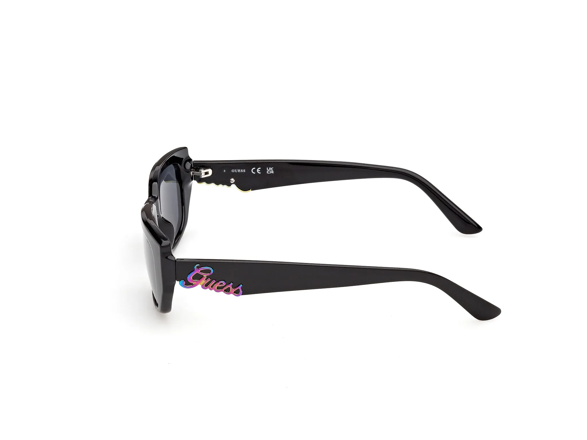 Guess GU00306 01A Occhiali da sole Iniettato Nero Fumo Squadrata Normale - immagine 3