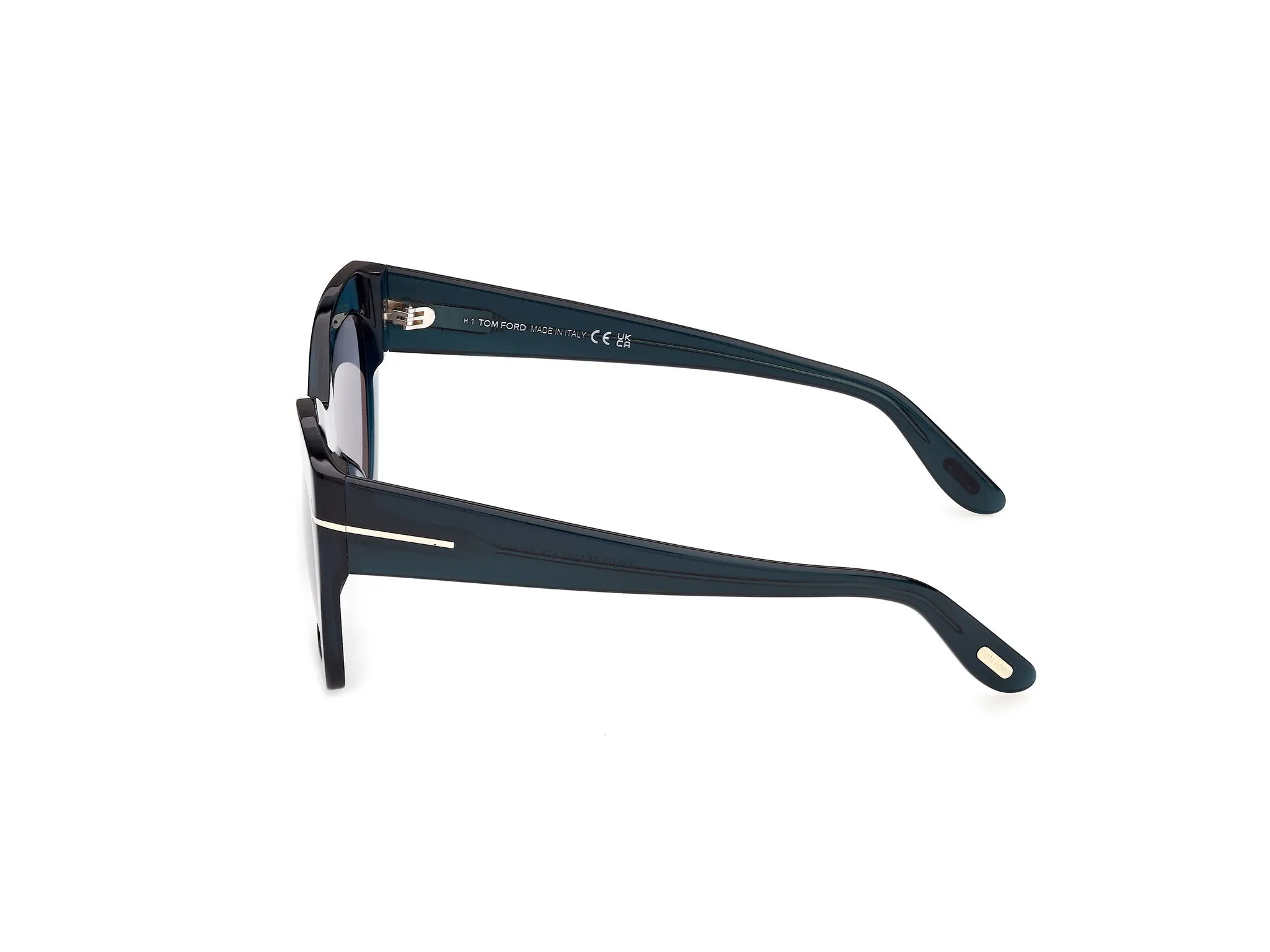 TOM FORD FT1422 JONI-02 87A Occhiali da sole Acetato Turchese Fumo Farfalla Normale - immagine 3