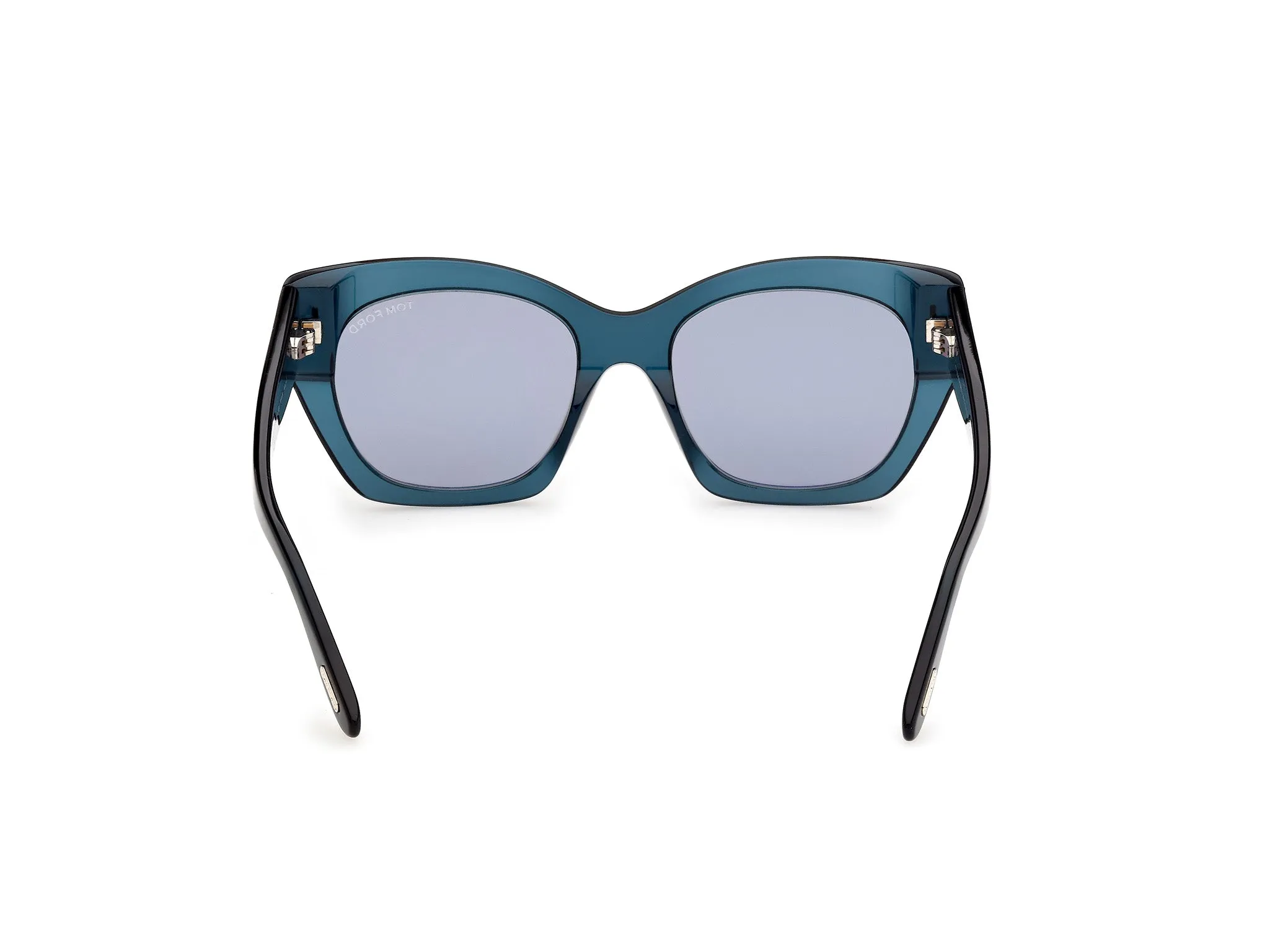 TOM FORD FT1422 JONI-02 87A Occhiali da sole Acetato Turchese Fumo Farfalla Normale - immagine 4