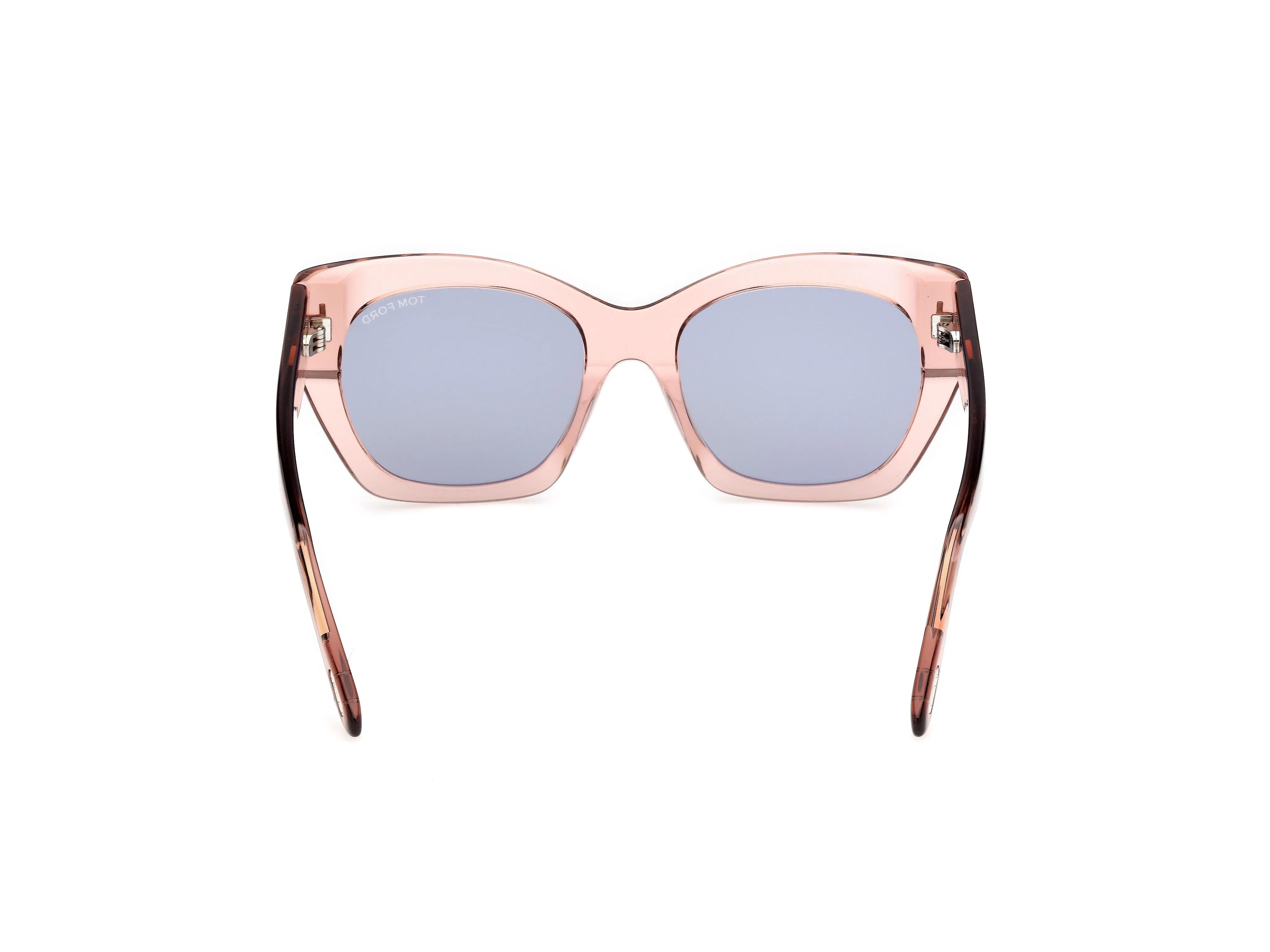 TOM FORD FT1422 JONI-02 72A Occhiali da sole Acetato Rosa Fumo Farfalla Normale - immagine 4