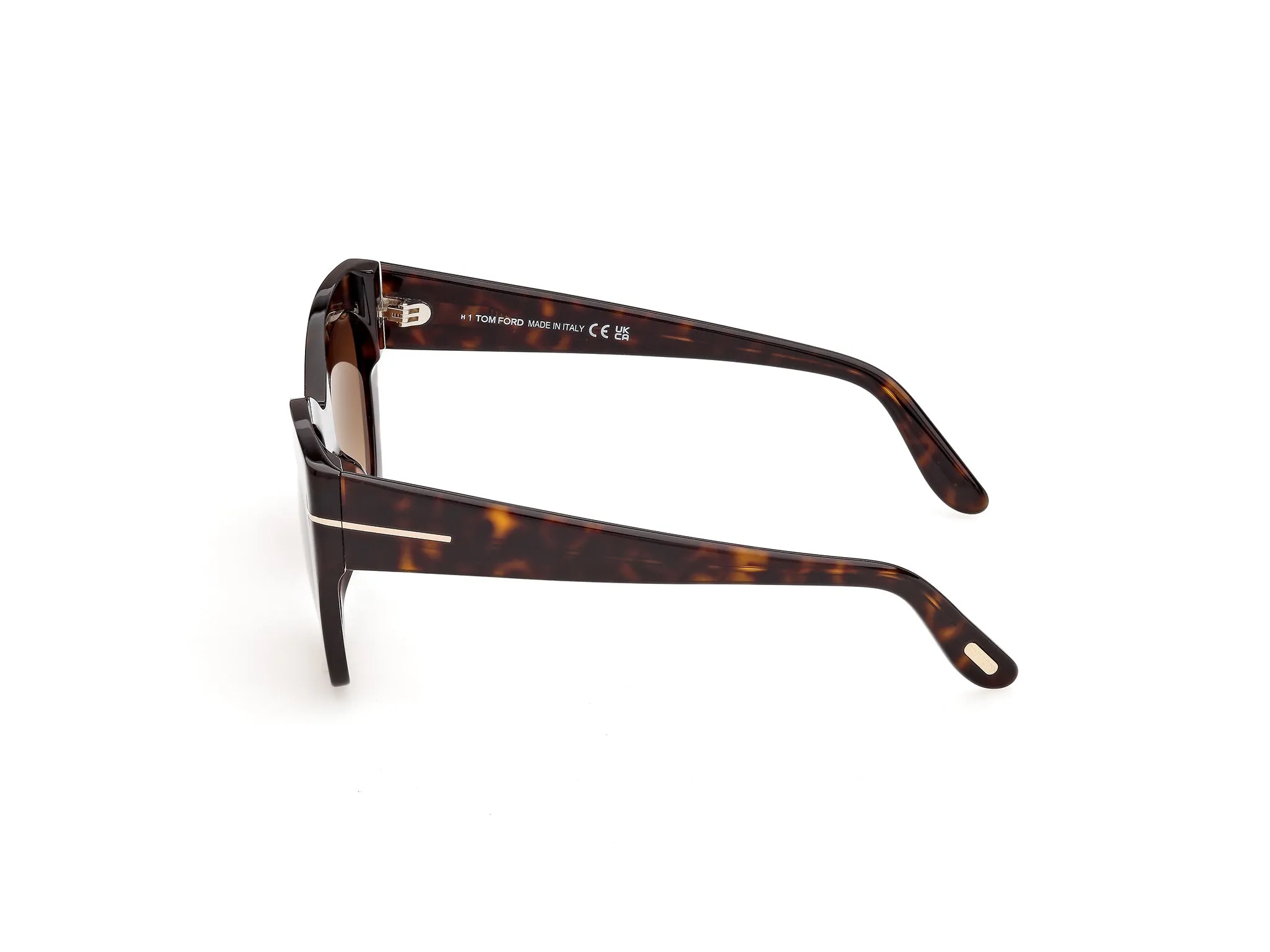 TOM FORD FT1422 JONI-02 52F Occhiali da sole Acetato Havana Marrone Farfalla Normale - immagine 3