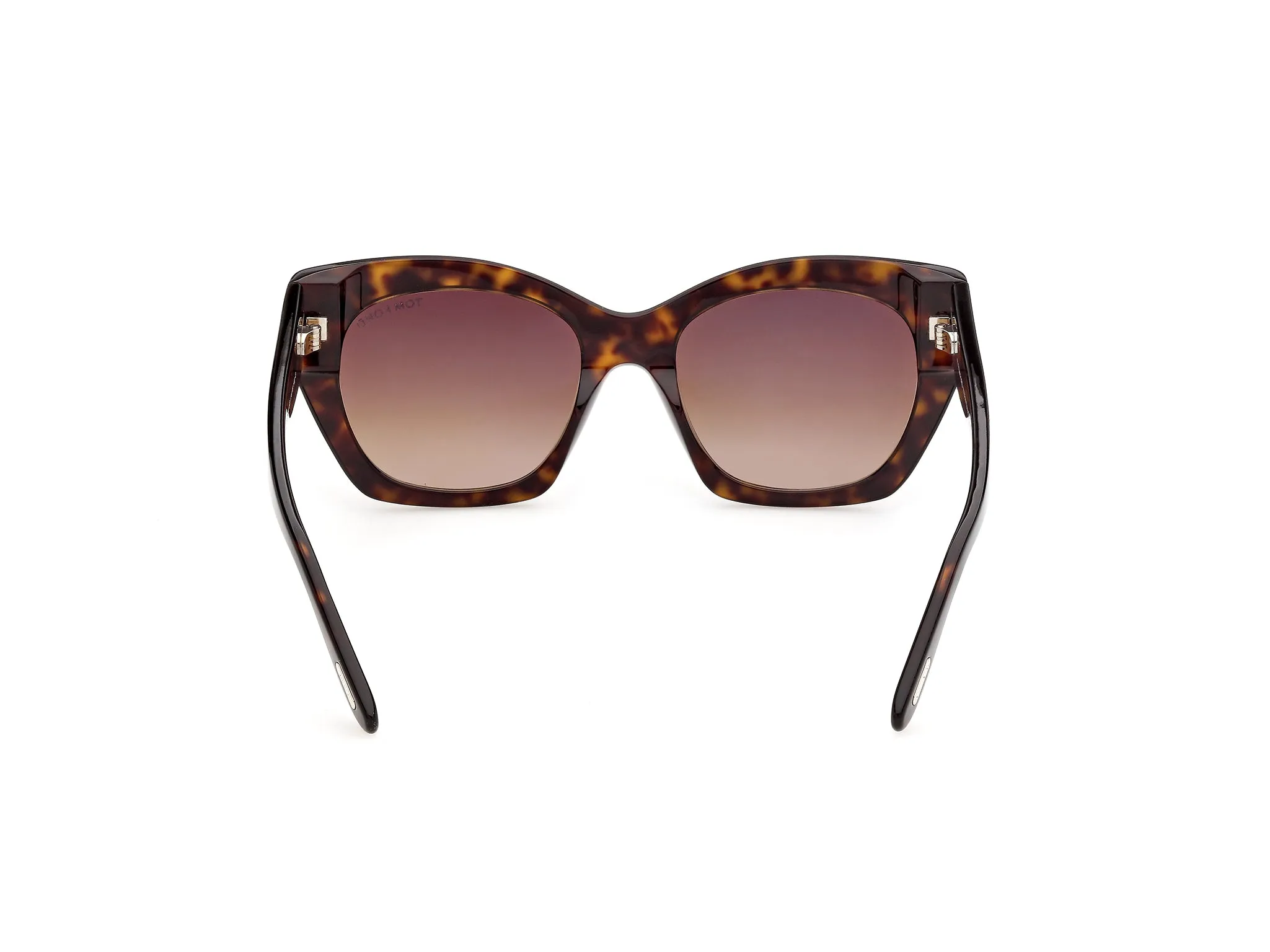 TOM FORD FT1422 JONI-02 52F Occhiali da sole Acetato Havana Marrone Farfalla Normale - immagine 4