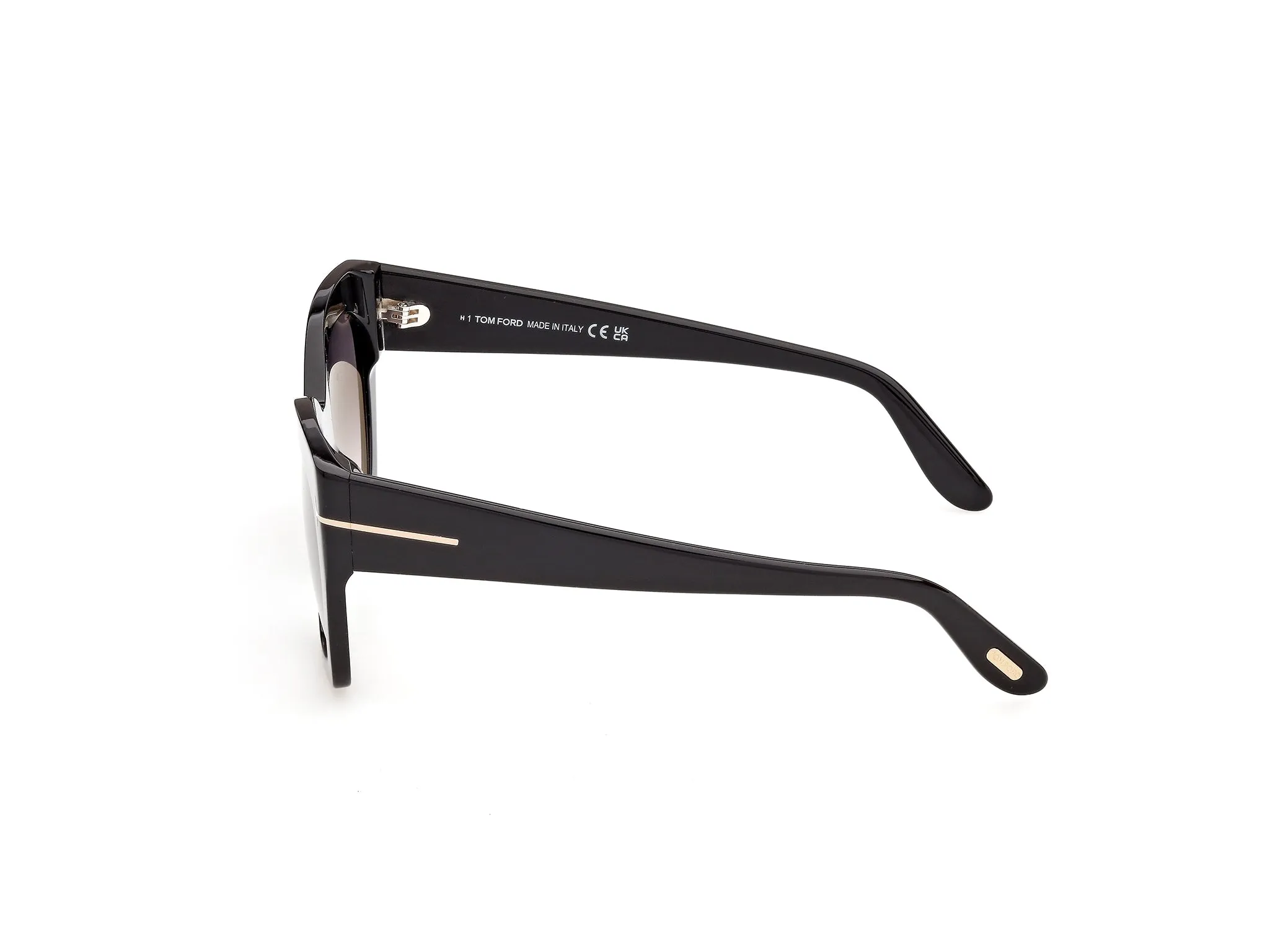 TOM FORD FT1422 JONI-02 01B Occhiali da sole Acetato Nero Fumo Farfalla Normale - immagine 3