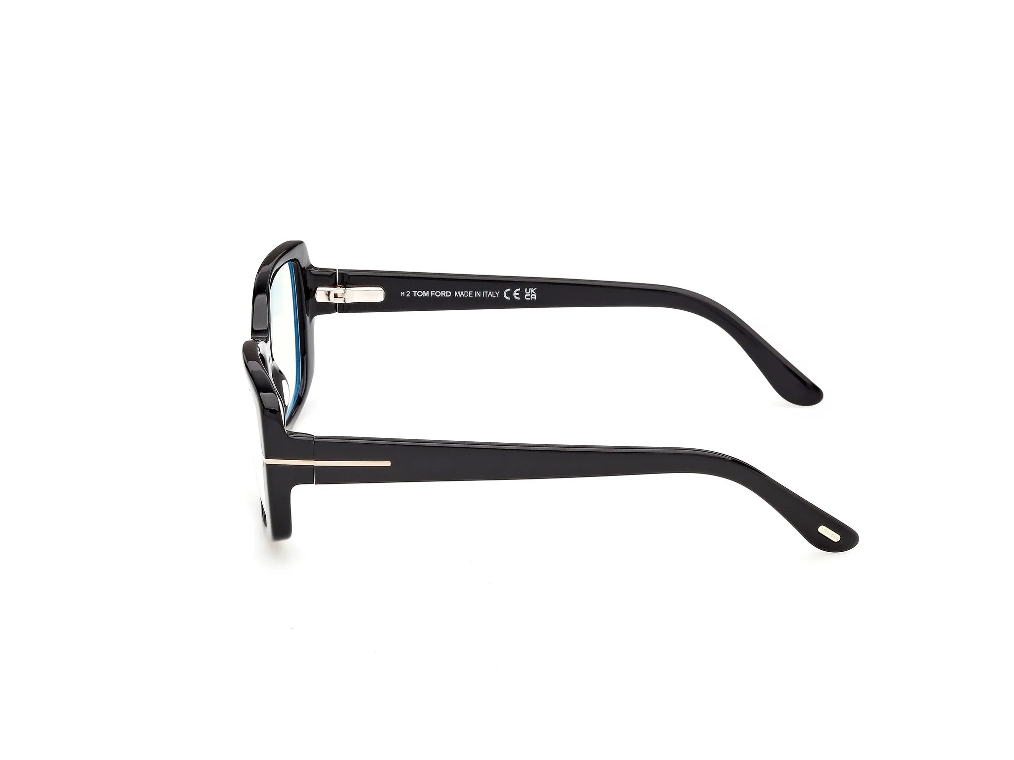 TOM FORD FT6176-B 1 Montature da vista Acetato Nero Fumo Squadrata Normale - immagine 3