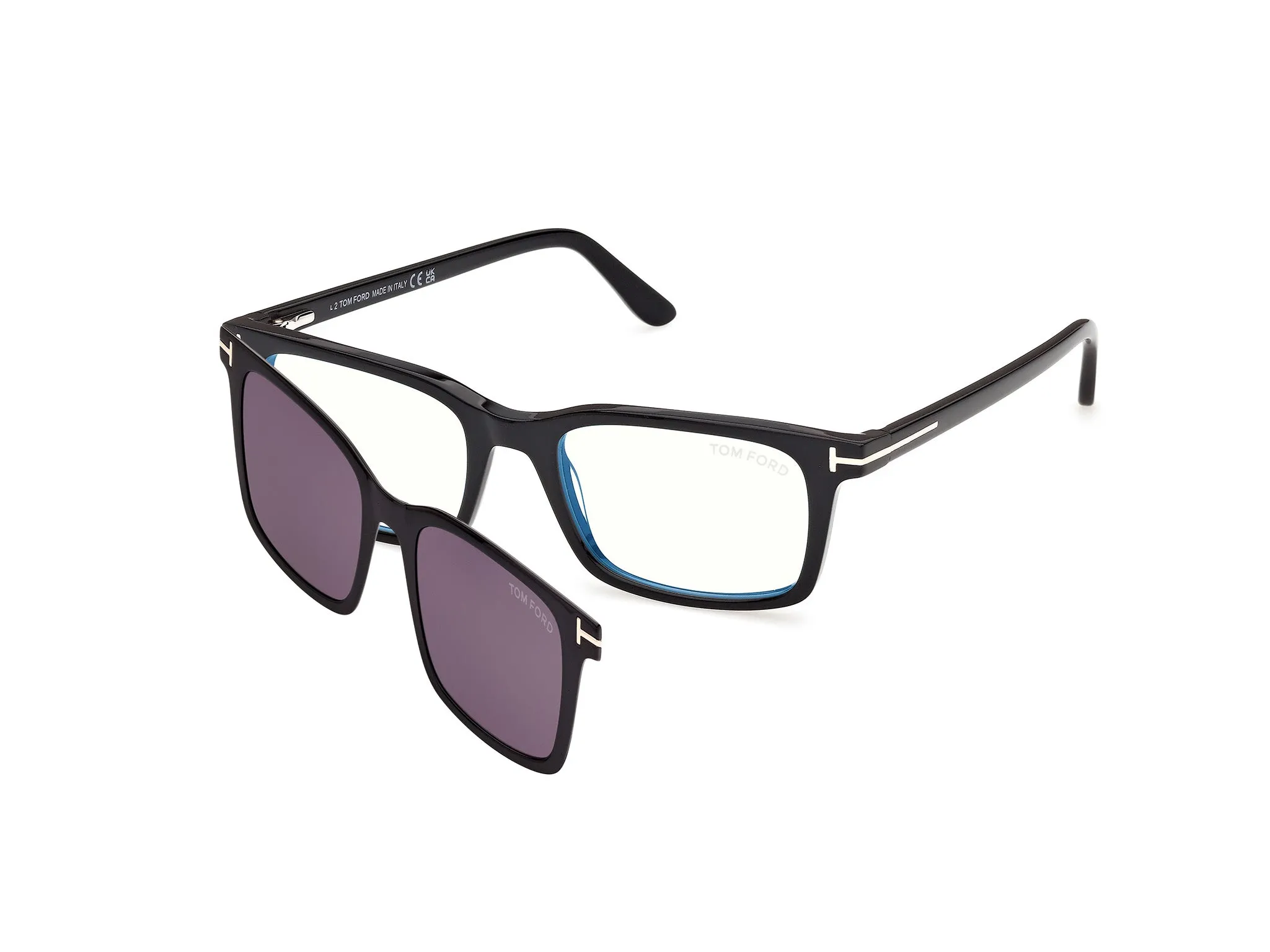 TOM FORD FT6175-B 1 Montature da vista Acetato Nero Squadrata Normale - immagine 1