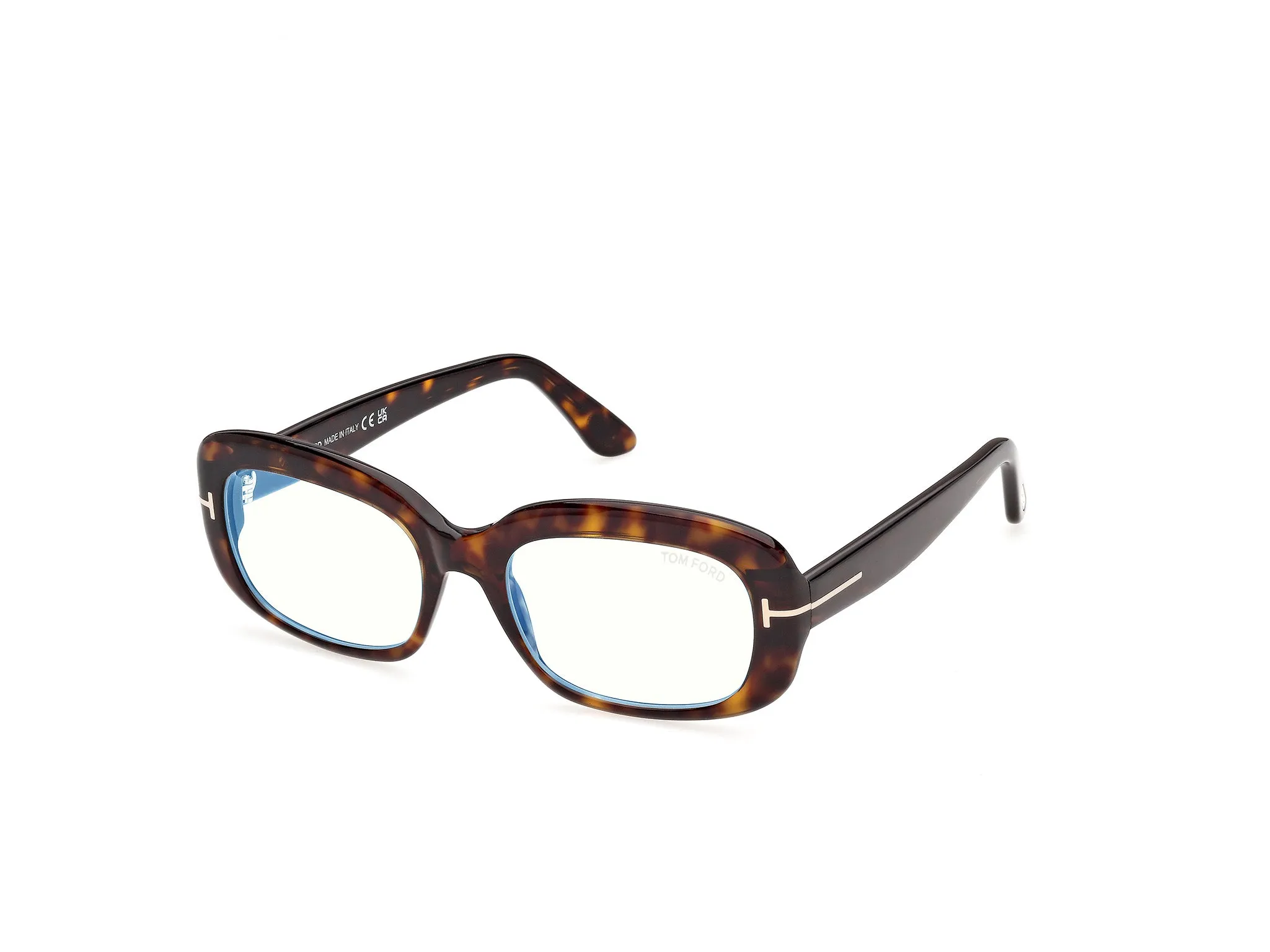 TOM FORD FT6174-B 52 Montature da vista Acetato Havana Squadrata Normale - immagine 1