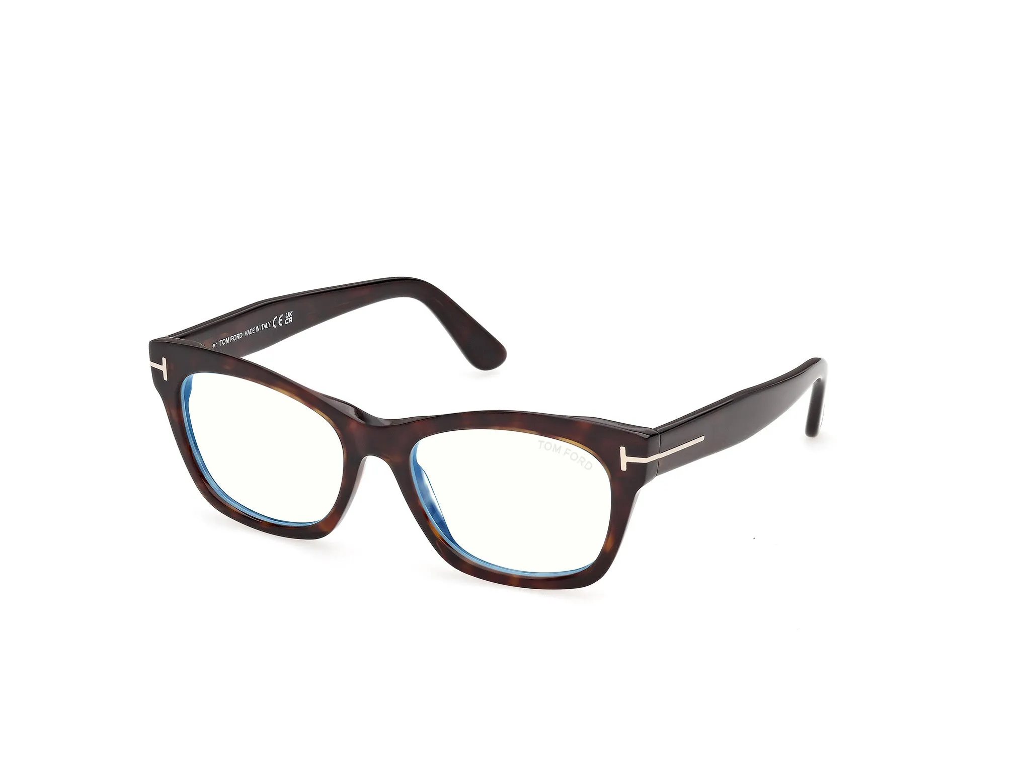 TOM FORD FT6173-B 52 Montature da vista Acetato Havana Squadrata Normale - immagine 1