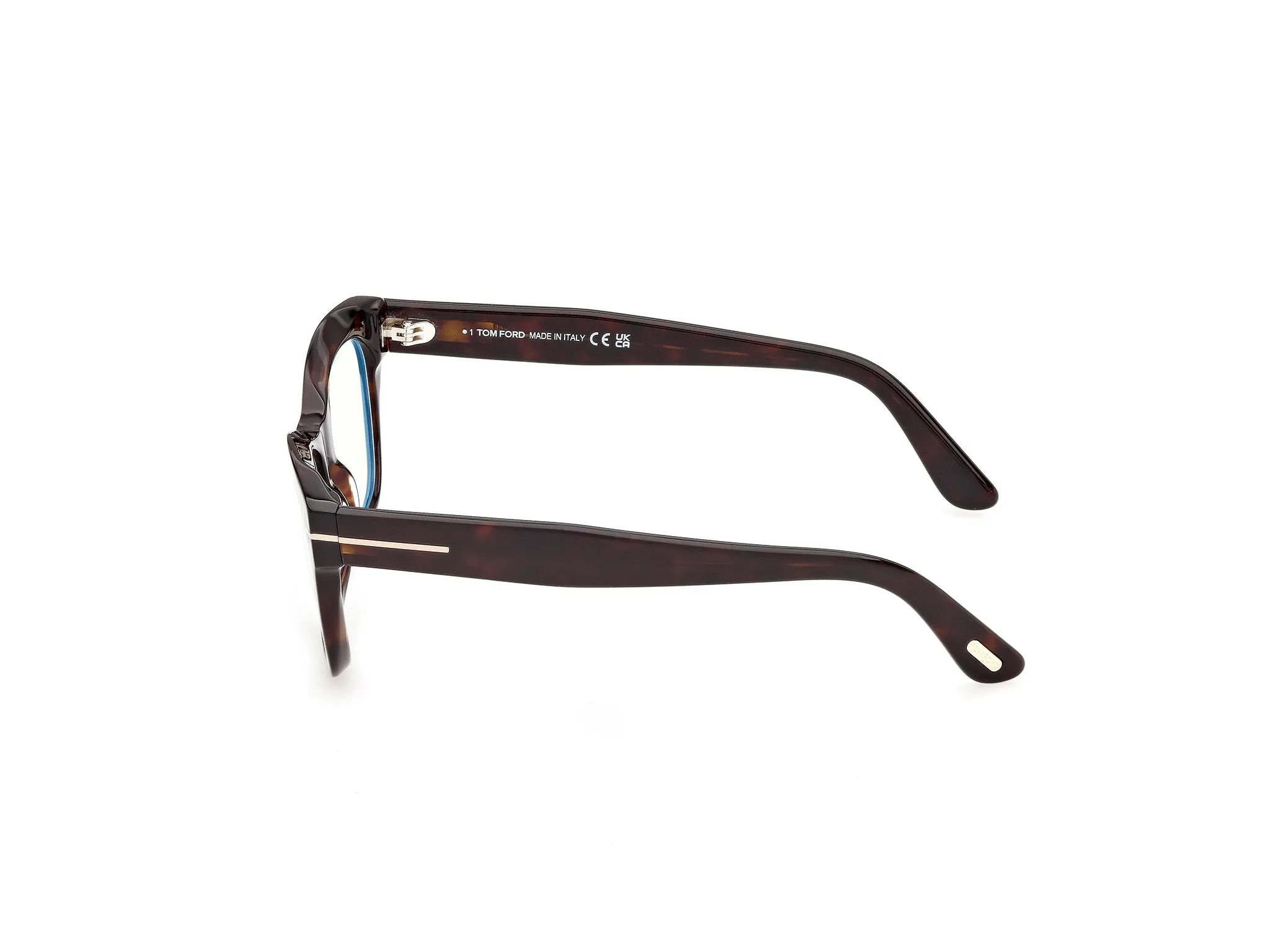 TOM FORD FT6173-B 52 Montature da vista Acetato Havana Squadrata Normale - immagine 3