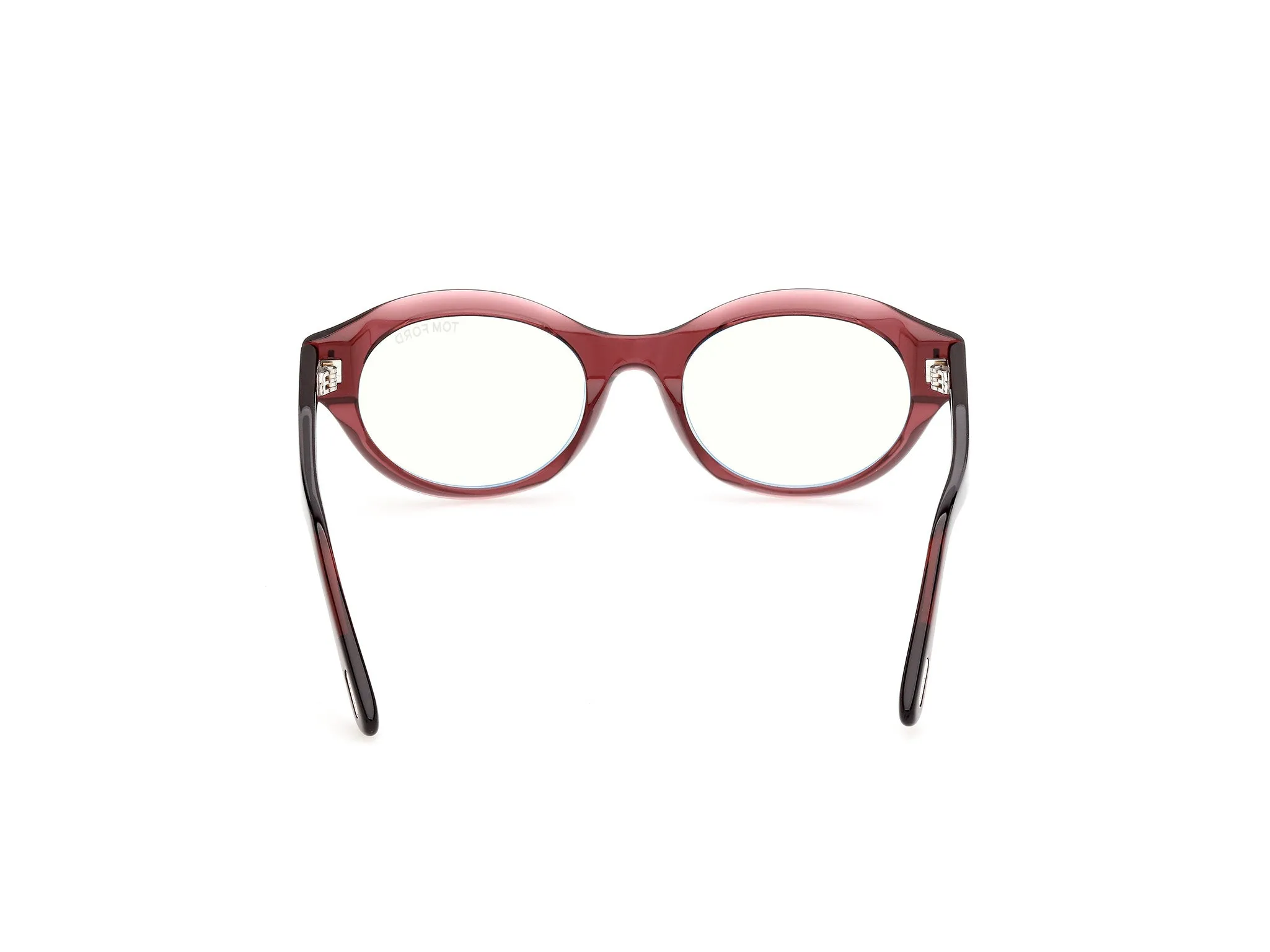 TOM FORD FT6172-B 69 Montature da vista Acetato Bordeaux Rotonda Normale - immagine 4
