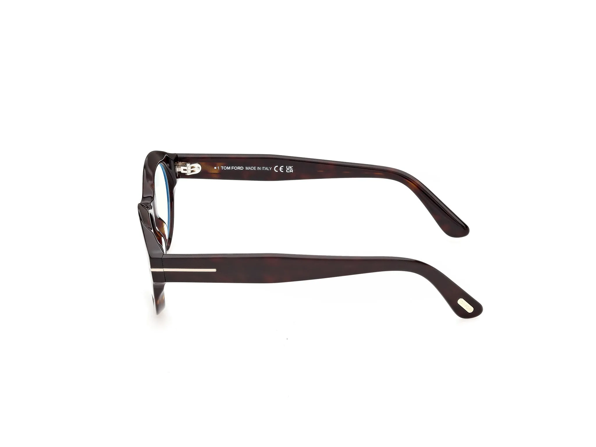TOM FORD FT6172-B 52 Montature da vista Acetato Havana Rotonda Normale - immagine 3