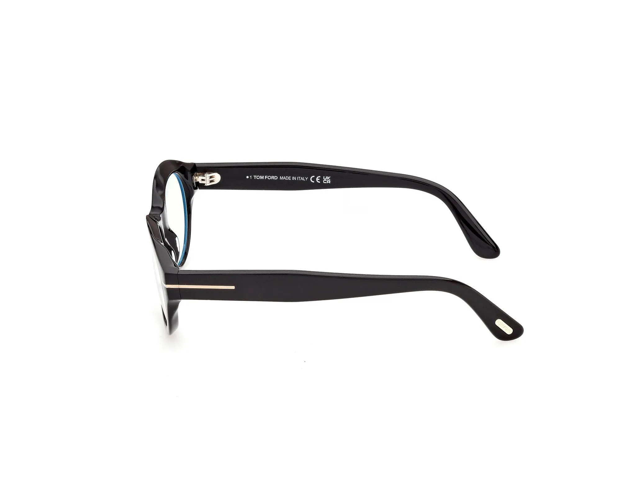 TOM FORD FT6172-B 1 Montature da vista Acetato Nero Rotonda Normale - immagine 3