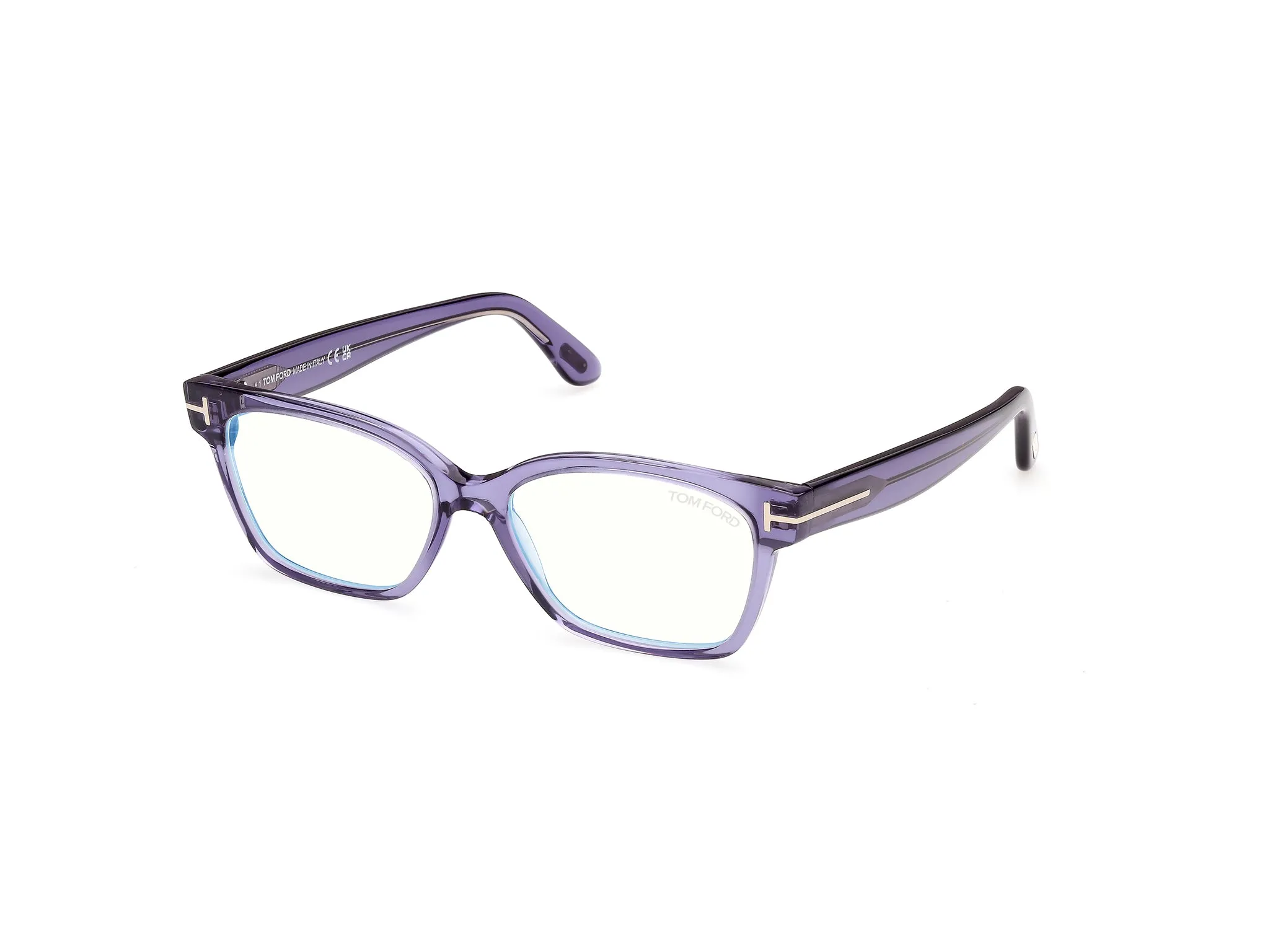 TOM FORD FT6171-B 78 Montature da vista Acetato Viola Squadrata Normale - immagine 1