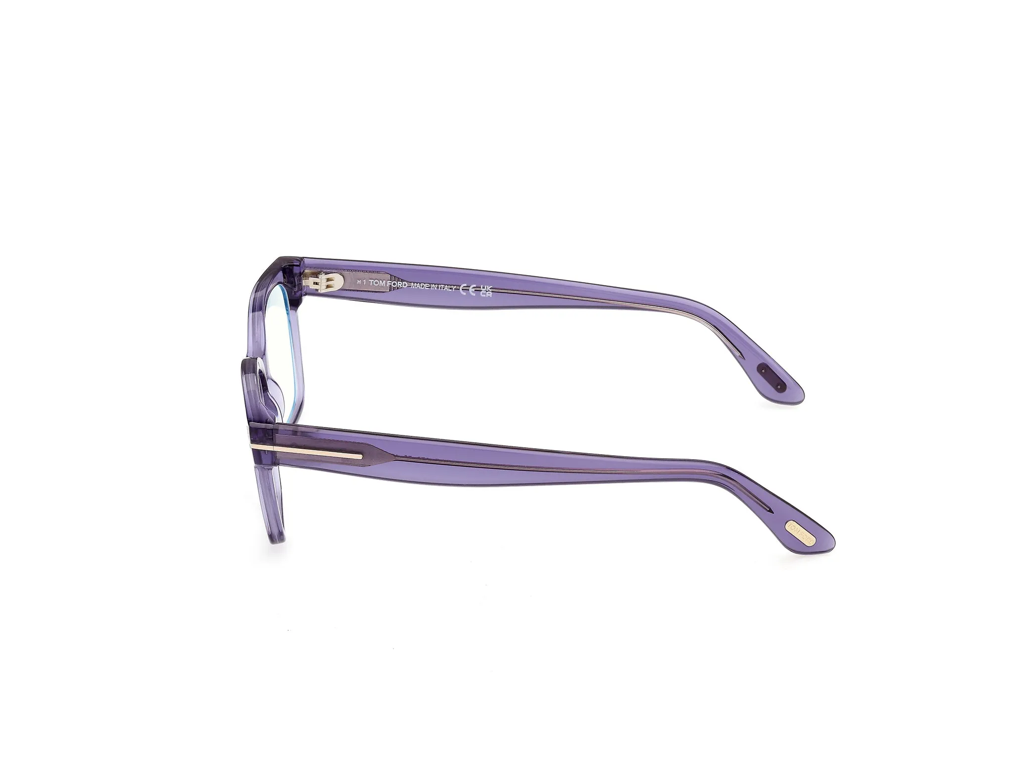 TOM FORD FT6171-B 78 Montature da vista Acetato Viola Squadrata Normale - immagine 3
