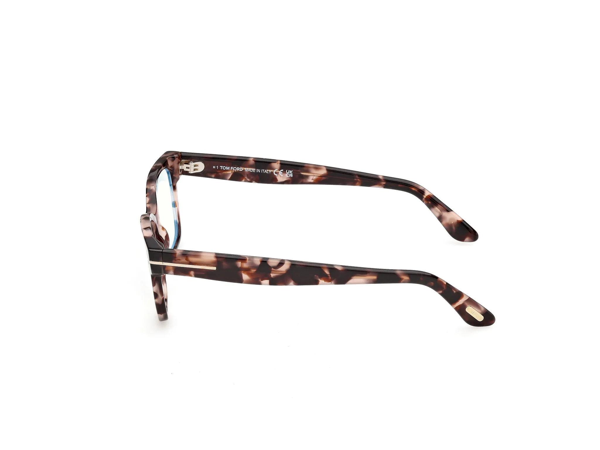TOM FORD FT6171-B 55 Montature da vista Acetato Havana Squadrata Normale - immagine 3