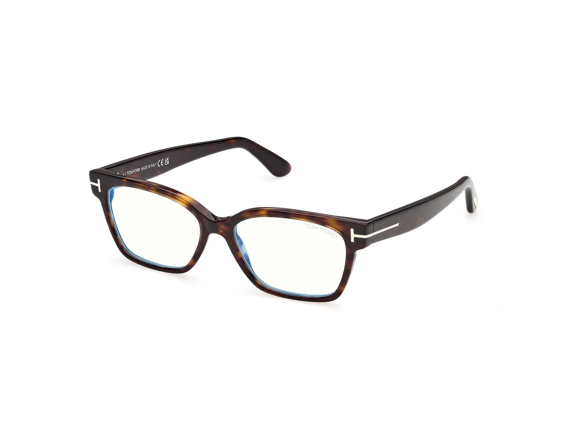 TOM FORD FT6171-B 52 Montature da vista Acetato Havana Squadrata Normale - immagine 1