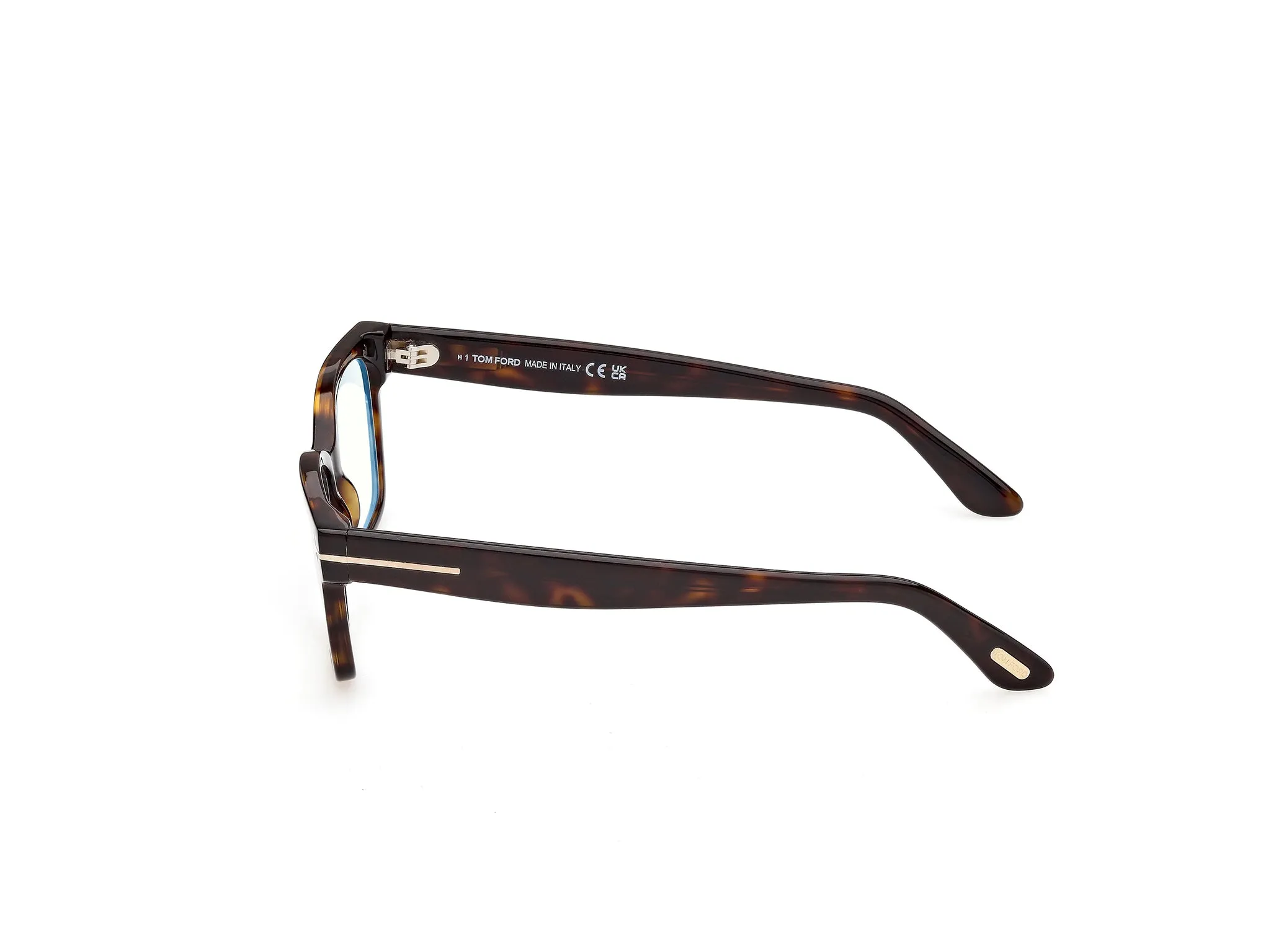 TOM FORD FT6171-B 52 Montature da vista Acetato Havana Squadrata Normale - immagine 3