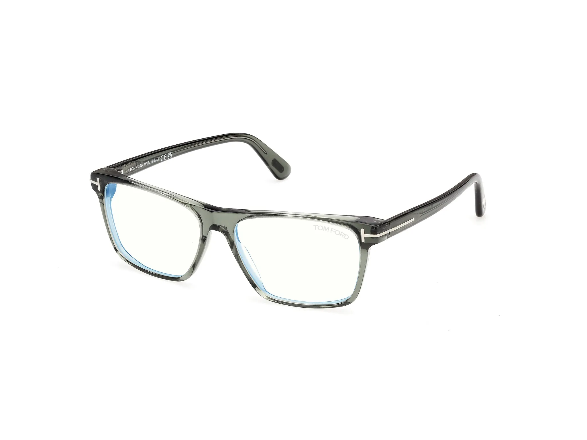 TOM FORD FT6170-B 93 Montature da vista Acetato Verde Squadrata Normale - immagine 1
