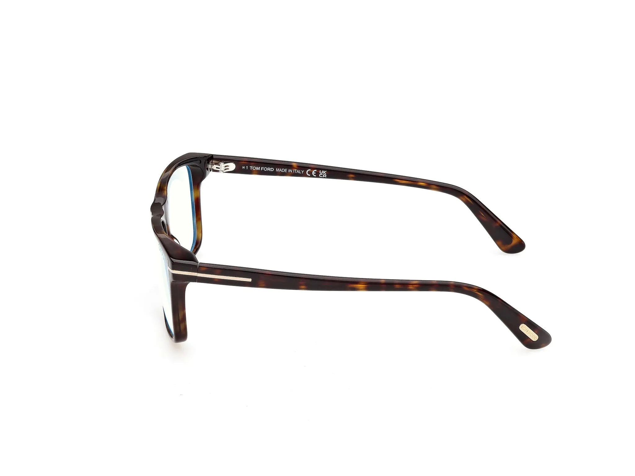 TOM FORD FT6170-B 52 Montature da vista Acetato Havana Squadrata Normale - immagine 3