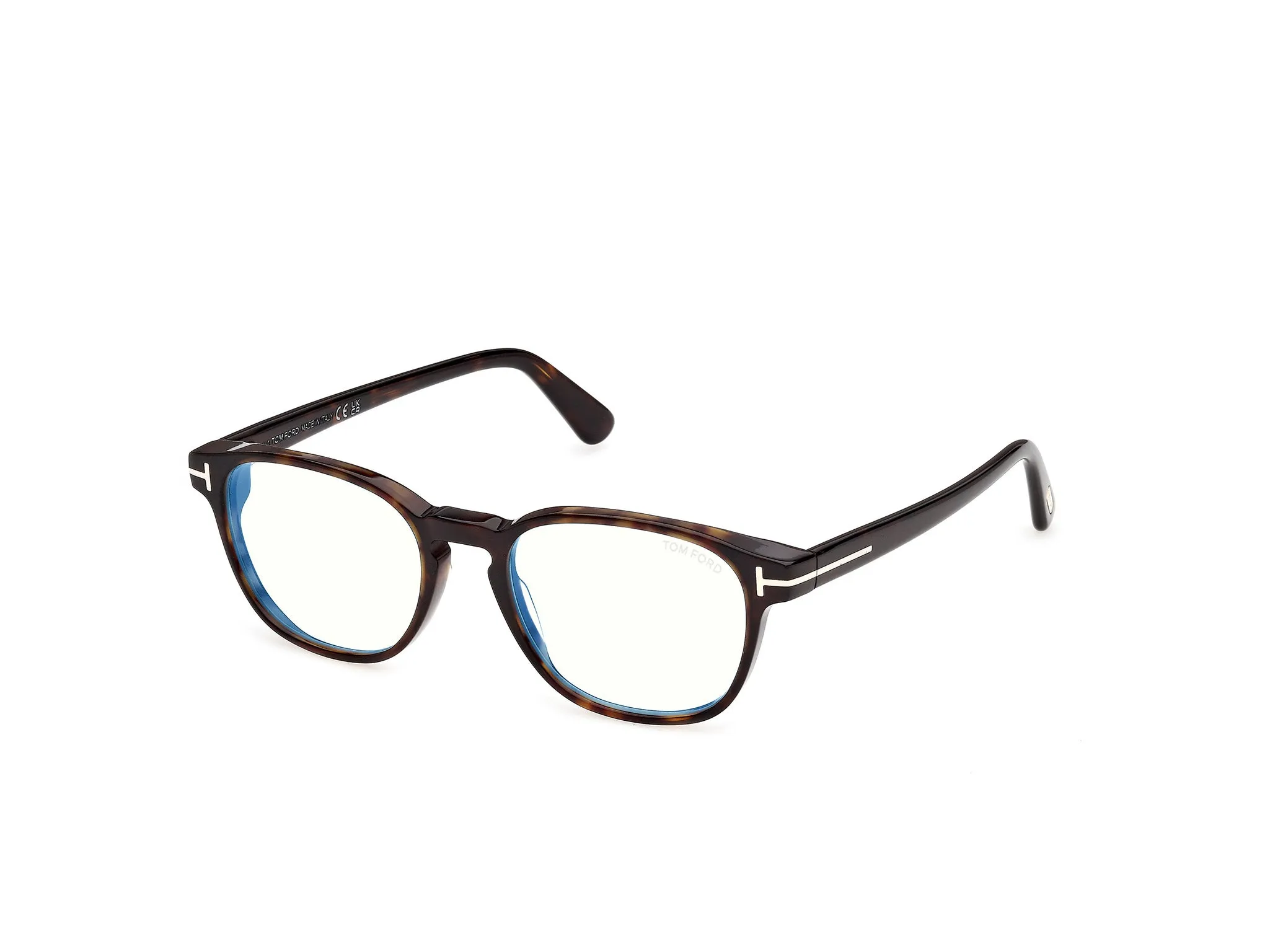 TOM FORD FT6169-B 52 Montature da vista Acetato Havana Rotonda Normale - immagine 1
