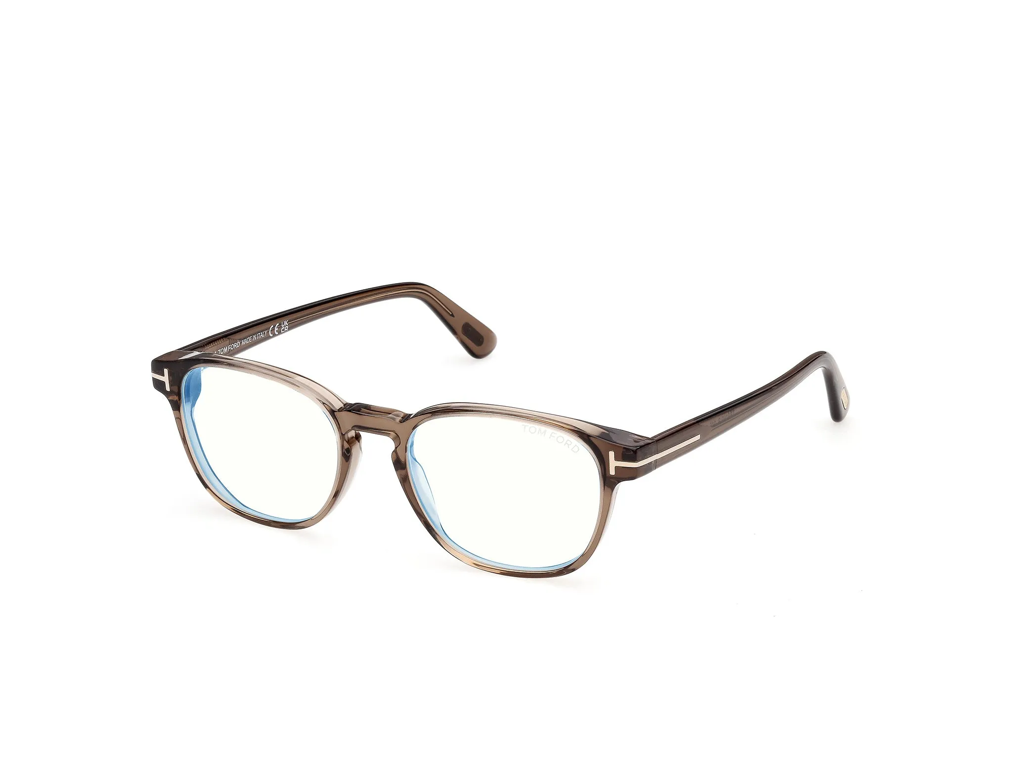 TOM FORD FT6169-B 45 Montature da vista Acetato Marrone Rotonda Normale - immagine 1