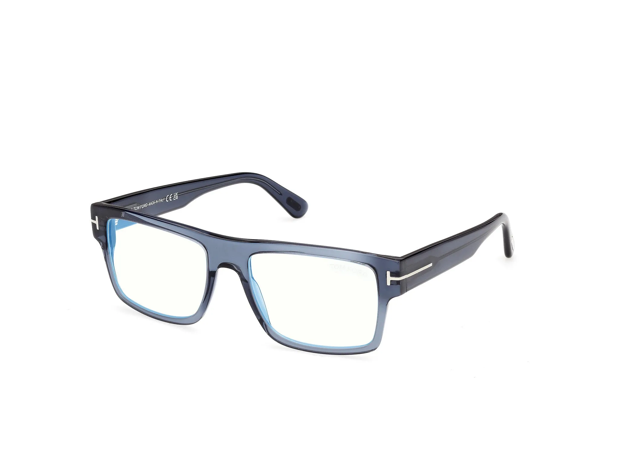 TOM FORD FT6168-B 90 Montature da vista Acetato Blu Squadrata Normale - immagine 1