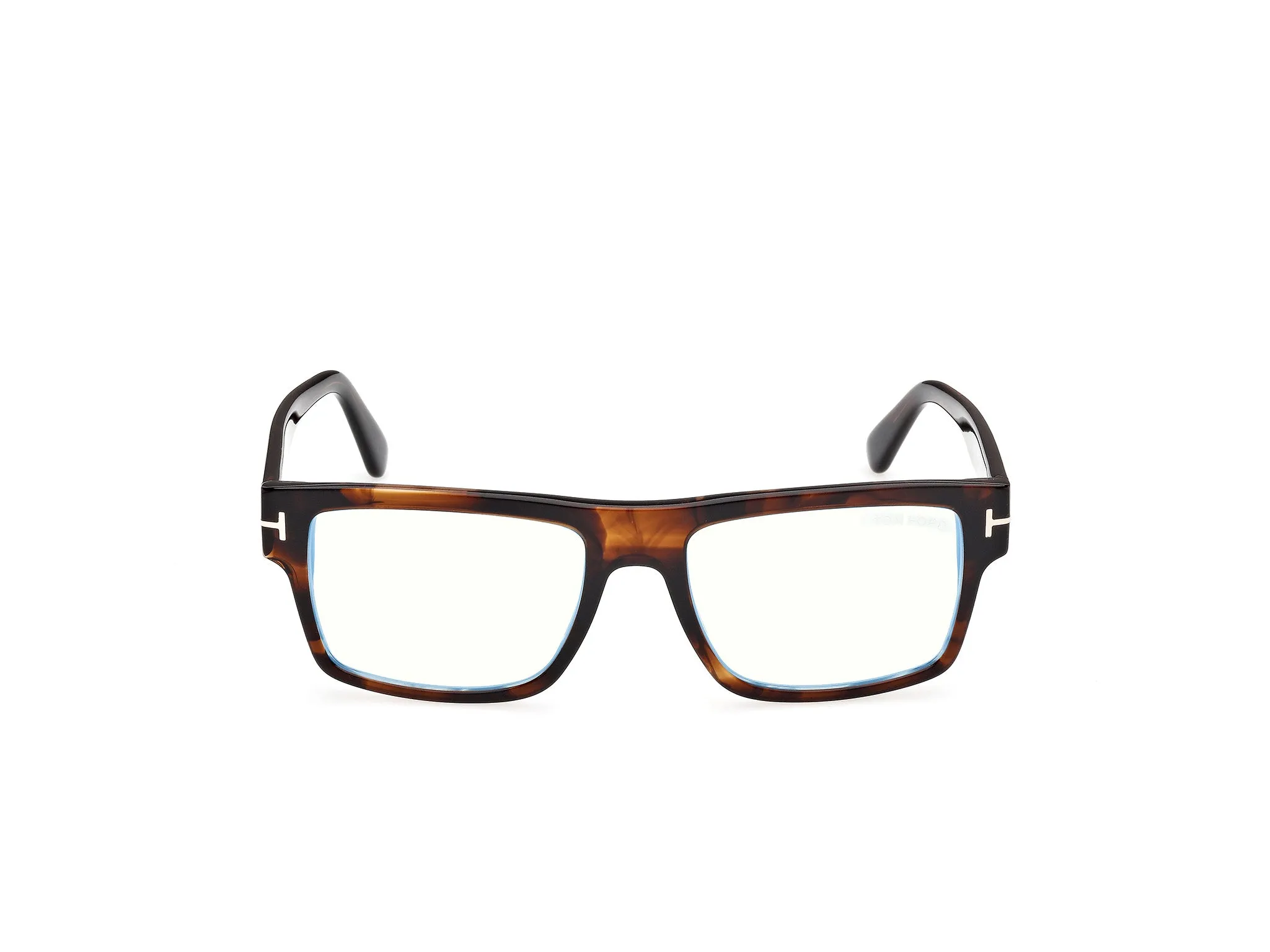 TOM FORD FT6168-B 55 Montature da vista Acetato Havana Squadrata Normale - immagine 2
