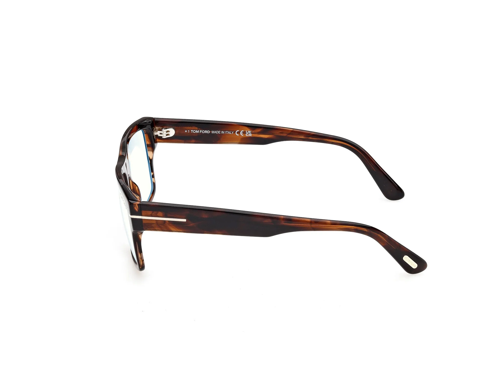 TOM FORD FT6168-B 55 Montature da vista Acetato Havana Squadrata Normale - immagine 3