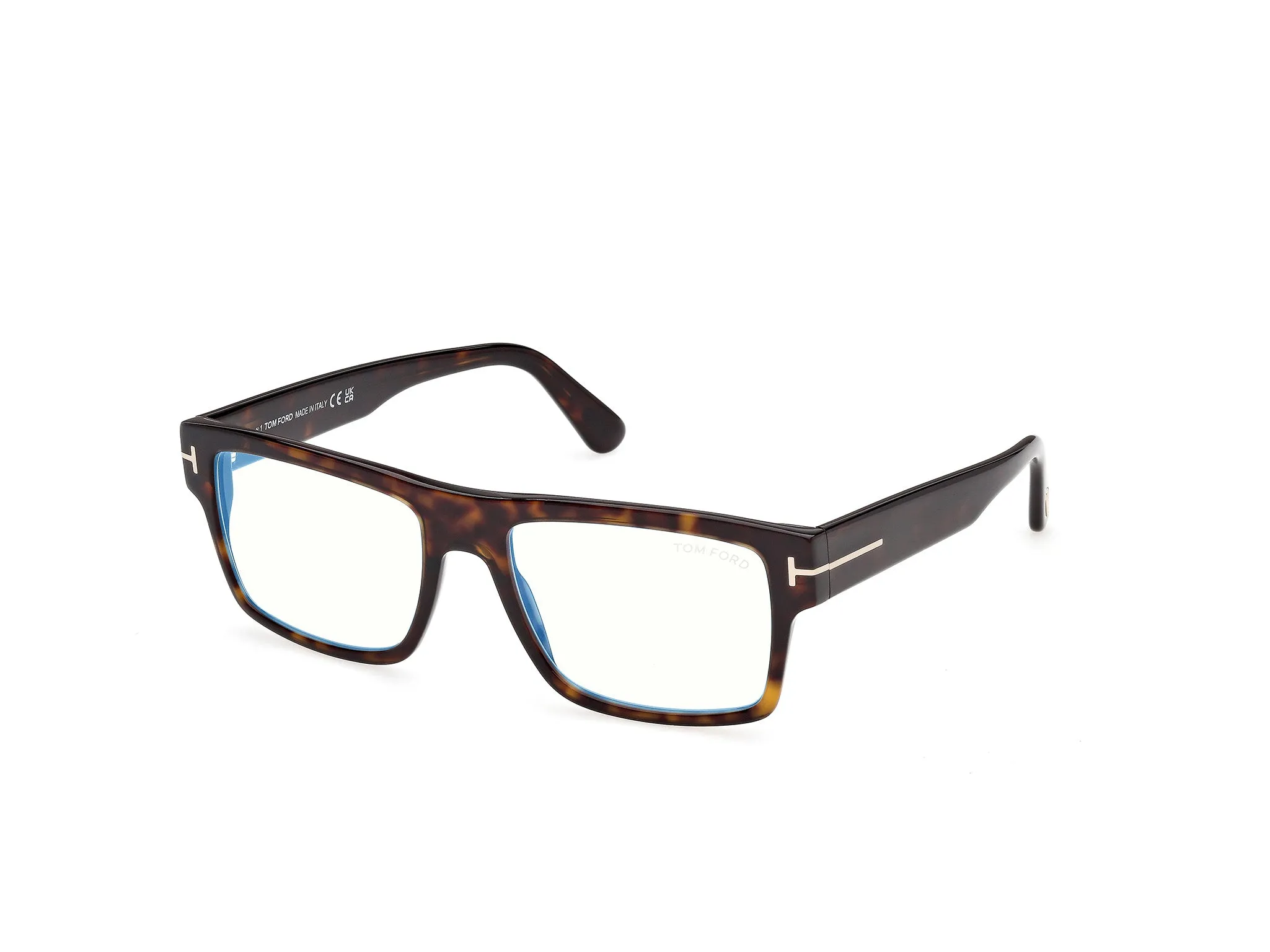 TOM FORD FT6168-B 52 Montature da vista Acetato Havana Squadrata Normale - immagine 1