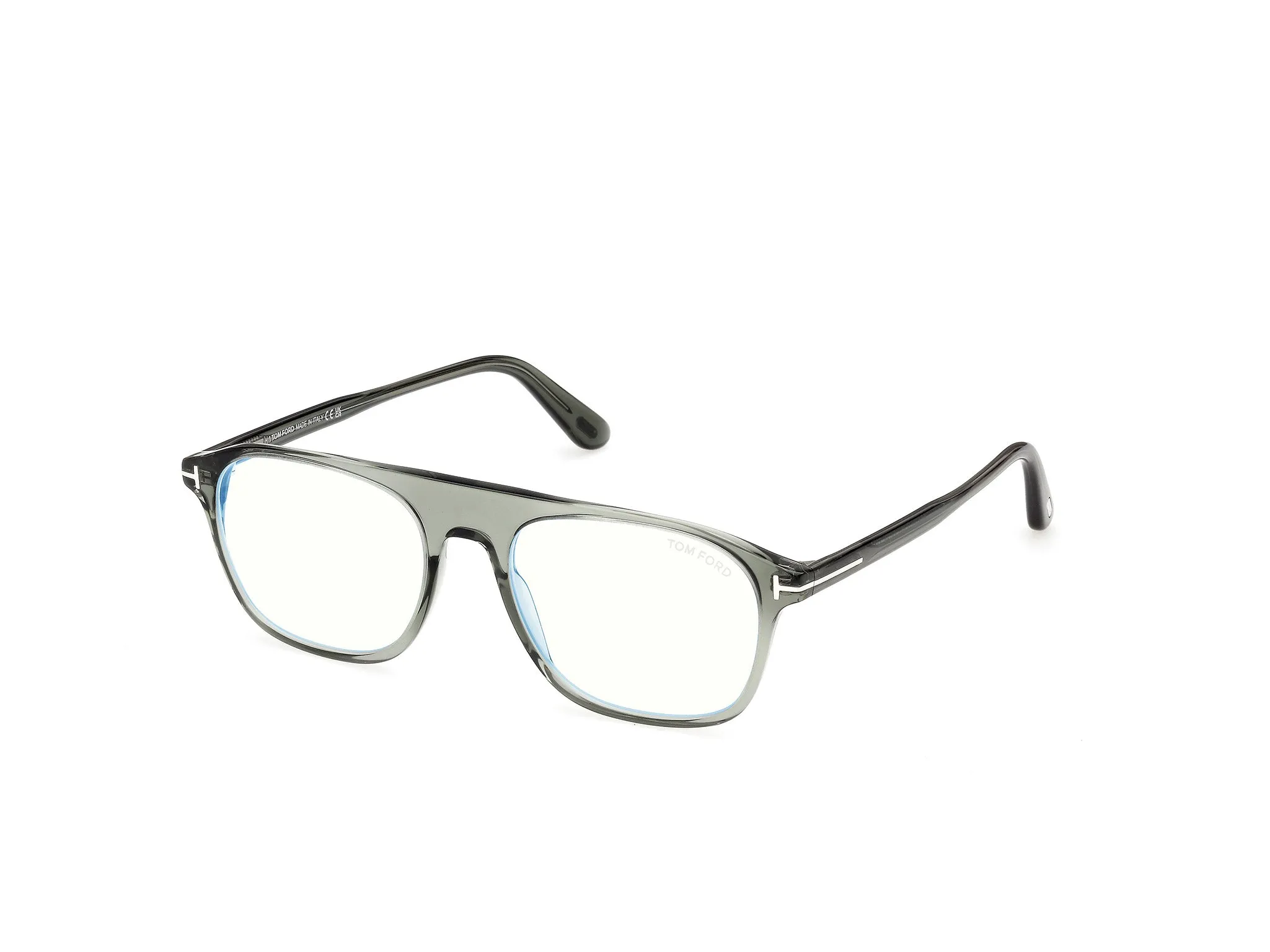 TOM FORD FT6167-B 93 Montature da vista Acetato Verde Pilot Normale - immagine 1