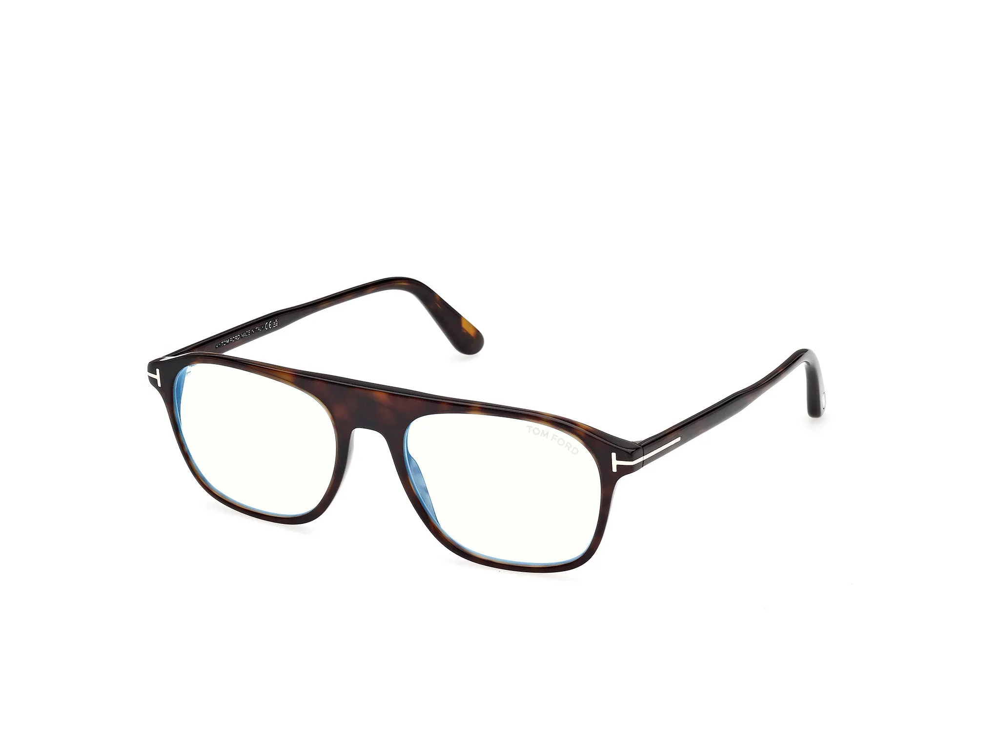 TOM FORD FT6167-B 52 Montature da vista Acetato Havana Pilot Normale - immagine 1