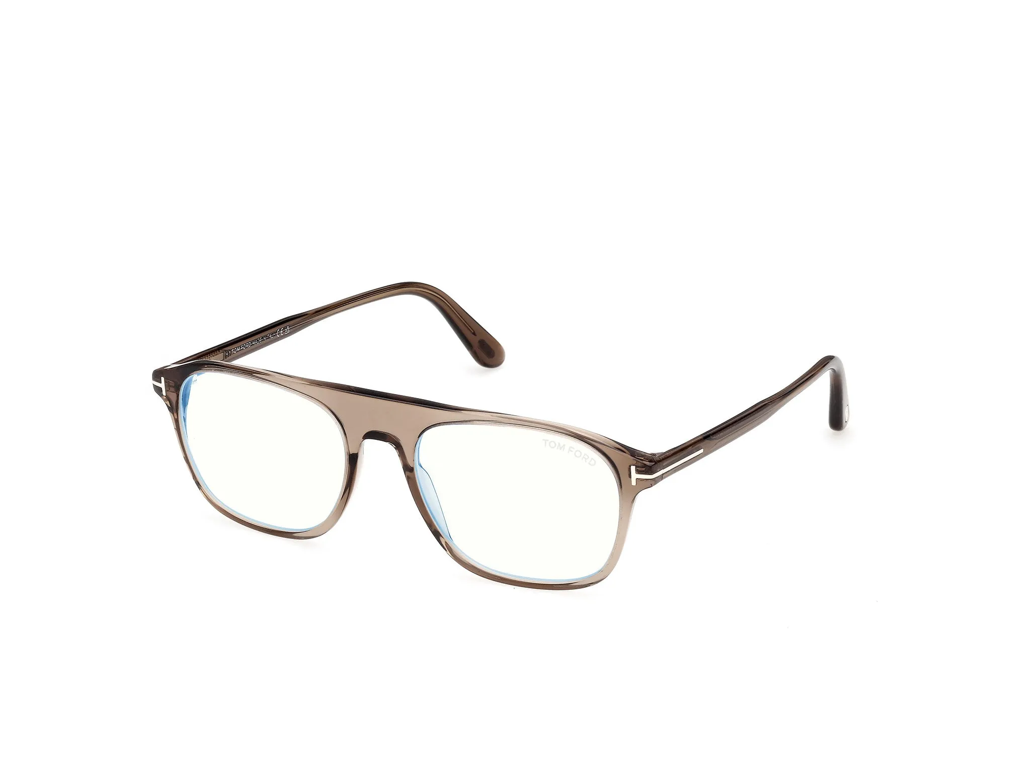 TOM FORD FT6167-B 45 Montature da vista Acetato Marrone Pilot Normale - immagine 1