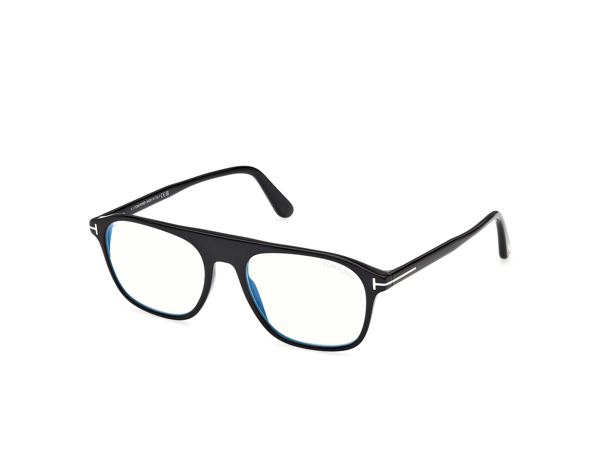 TOM FORD FT6167-B 1 Montature da vista Acetato Nero Pilot Normale - immagine 1
