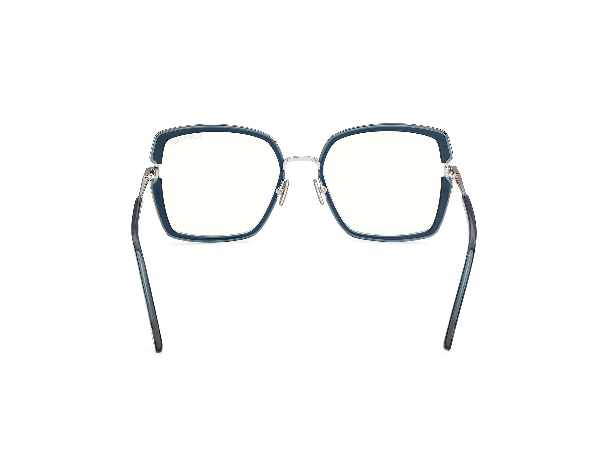 TOM FORD FT5985-B 90 Montature da vista Iniettato Blu Squadrata Normale - immagine 4