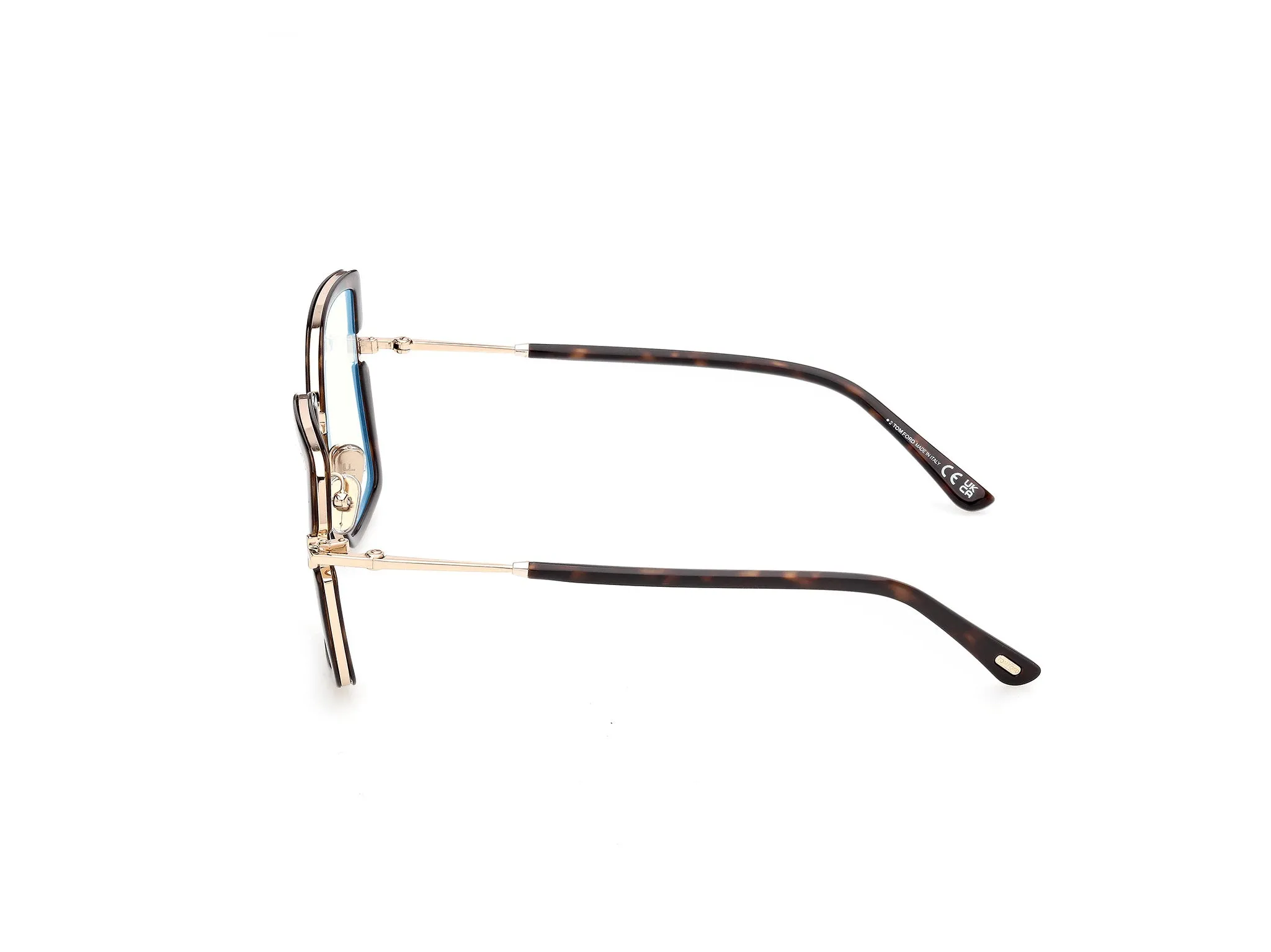 TOM FORD FT5985-B 52 Montature da vista Iniettato Havana Squadrata Normale - immagine 3