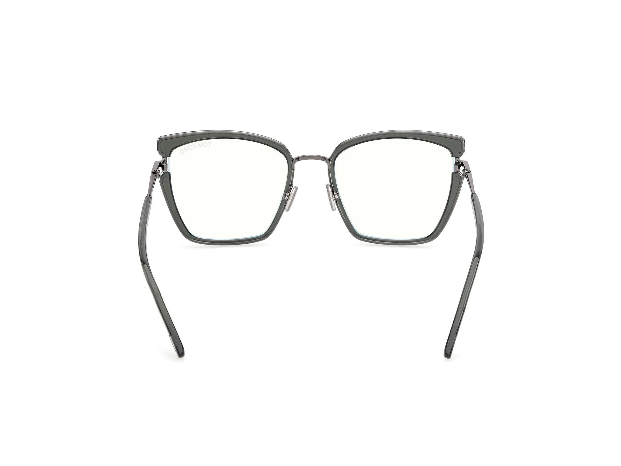 TOM FORD FT5984-B 96 Montature da vista Iniettato Verde Farfalla Normale - immagine 4