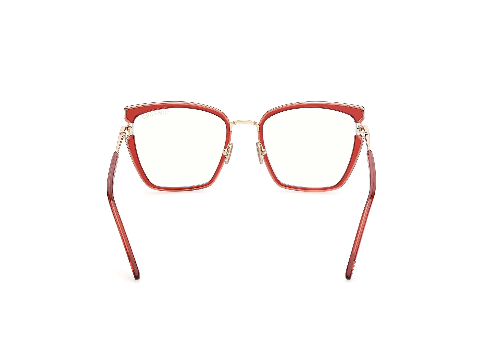 TOM FORD FT5984-B 42 Montature da vista Iniettato Arancione Farfalla Normale - immagine 4