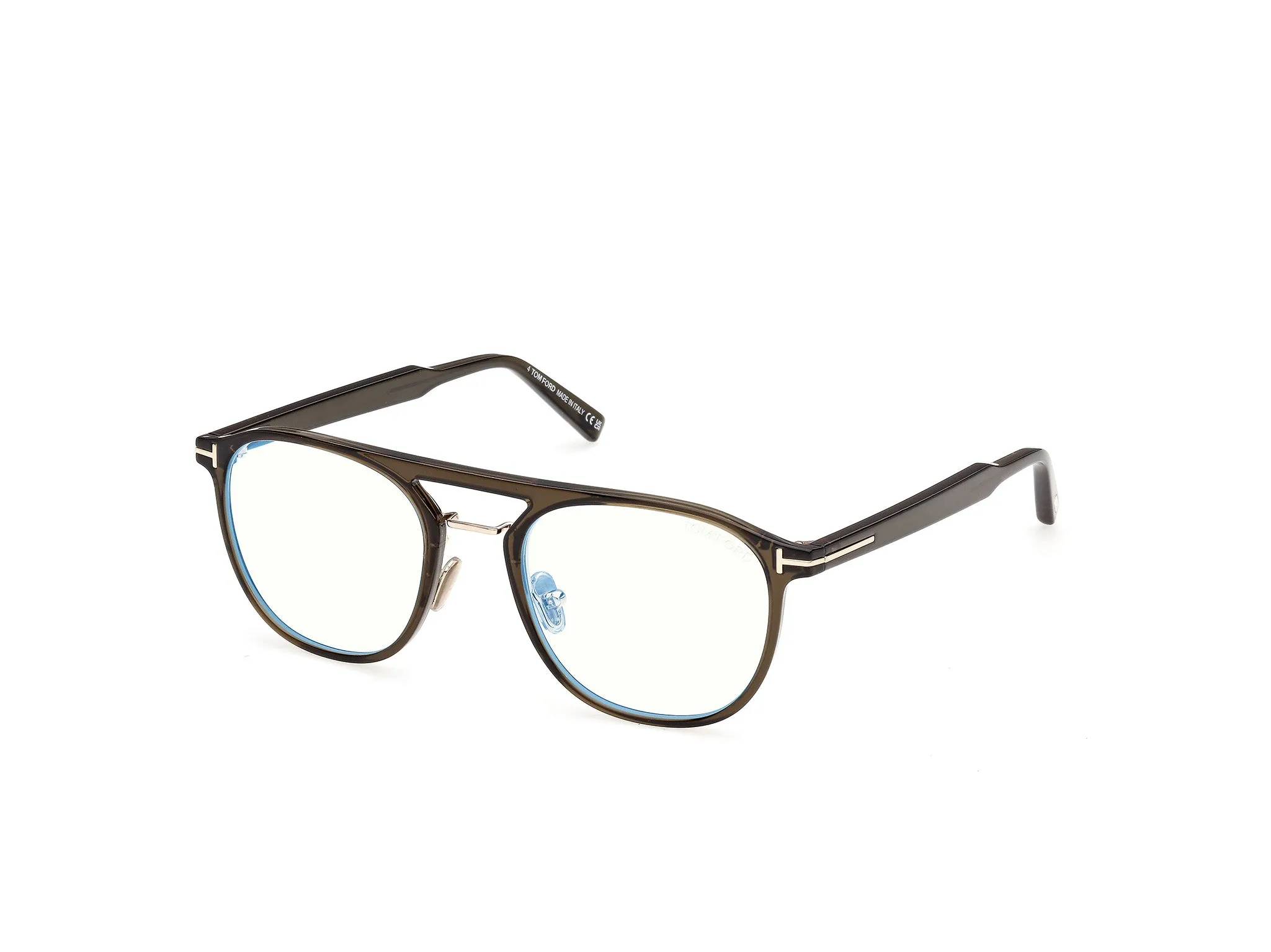 TOM FORD FT5982-B 98 Montature da vista Iniettato Verde Pilot Normale - immagine 1