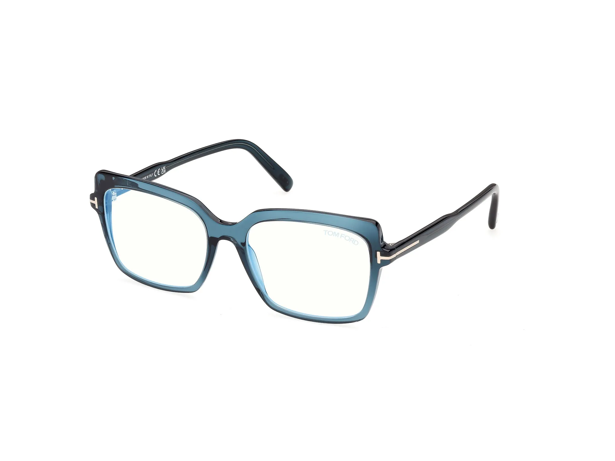 TOM FORD FT5947-B 90 Montature da vista Acetato Blu Farfalla Normale - immagine 1